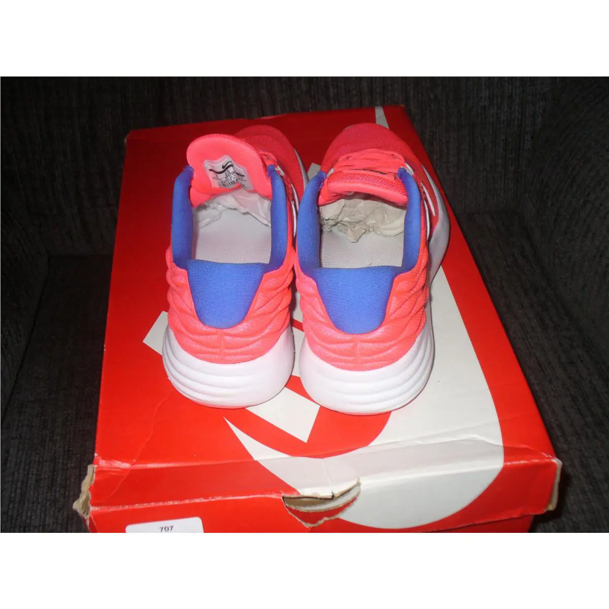 Nike shoes - Nike Lunarstelos - Lunarstelos - 844736-603 - hot punch black white 603 5