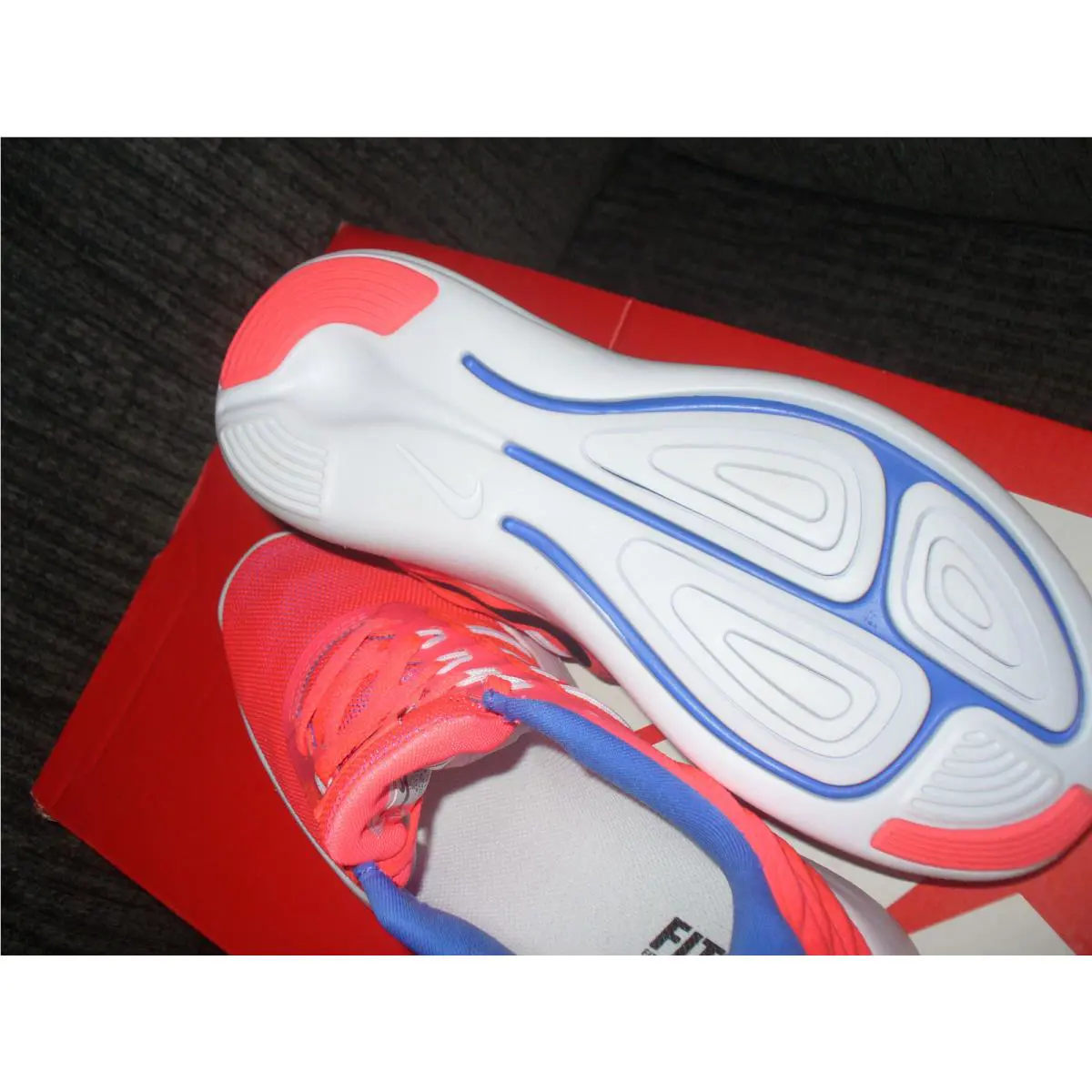 Nike shoes - Nike Lunarstelos - Lunarstelos - 844736-603 - hot punch black white 603 7