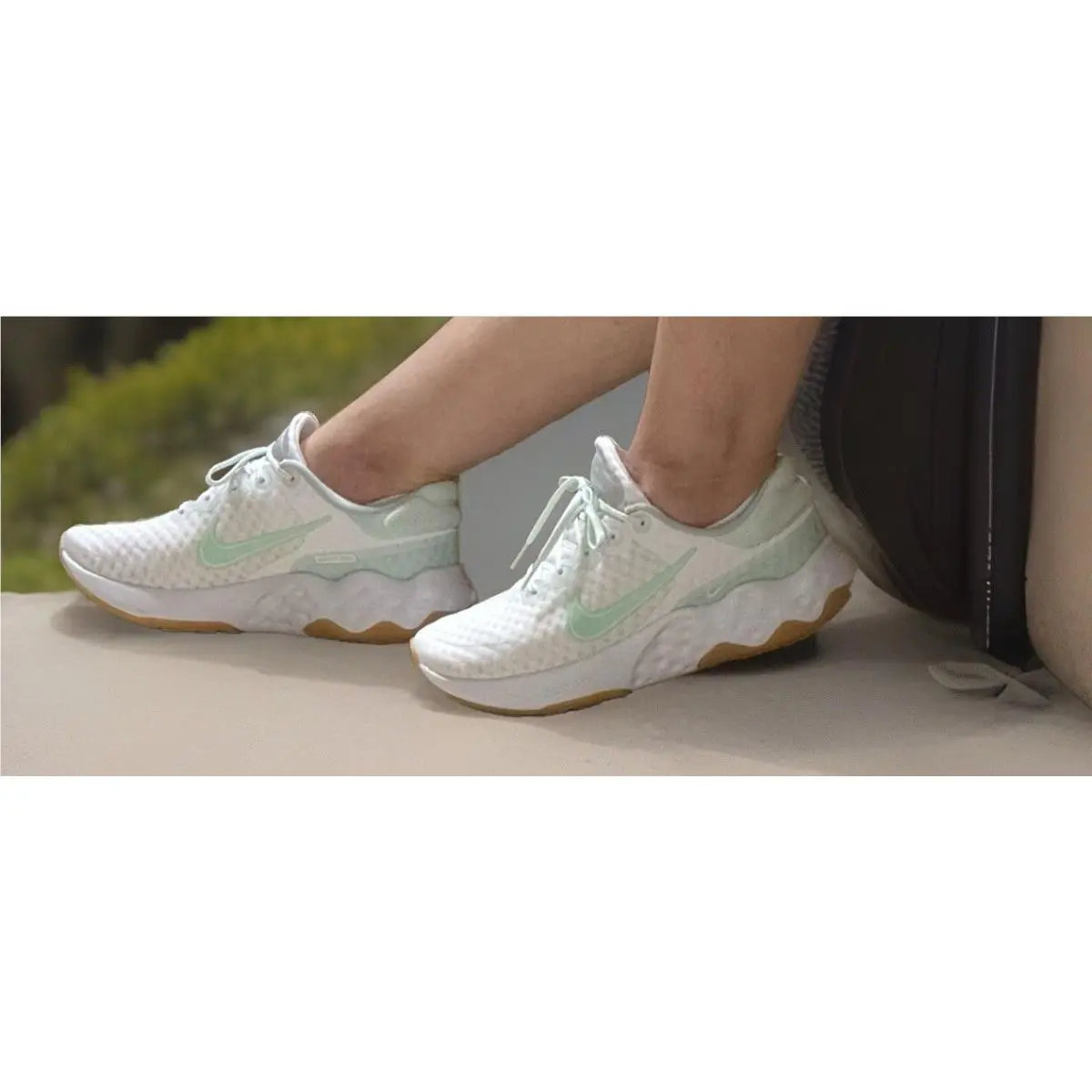 Women Nike Renew Ride 3 Athletic Sneakers Shoes White/barely Green DC8184-101