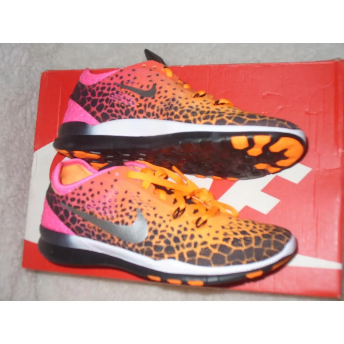Nike shoes - Nike Free 5.0 5 TR Fit - 704695-011 - Orange/Pink/Charcoal 0