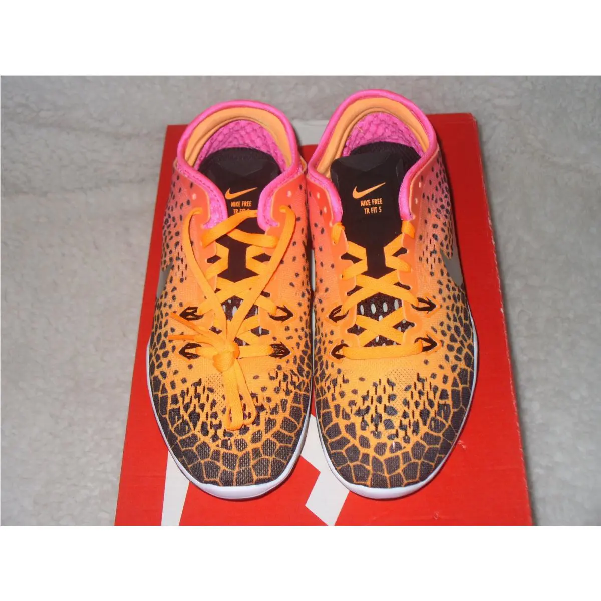 Nike shoes - Nike Free 5.0 5 TR Fit - 704695-011 - Orange/Pink/Charcoal 0