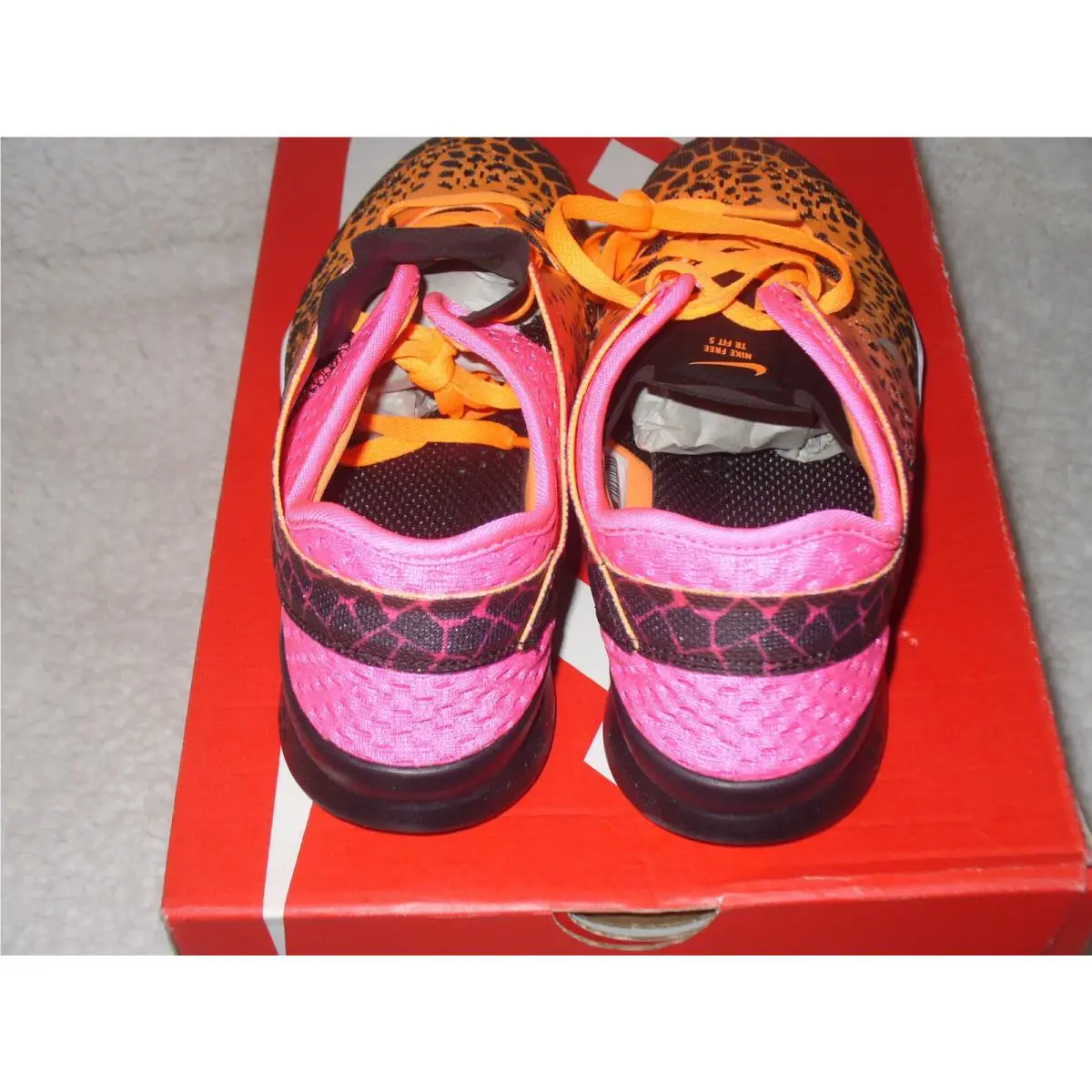 Nike shoes - Nike Free 5.0 5 TR Fit - 704695-011 - Orange/Pink/Charcoal 3