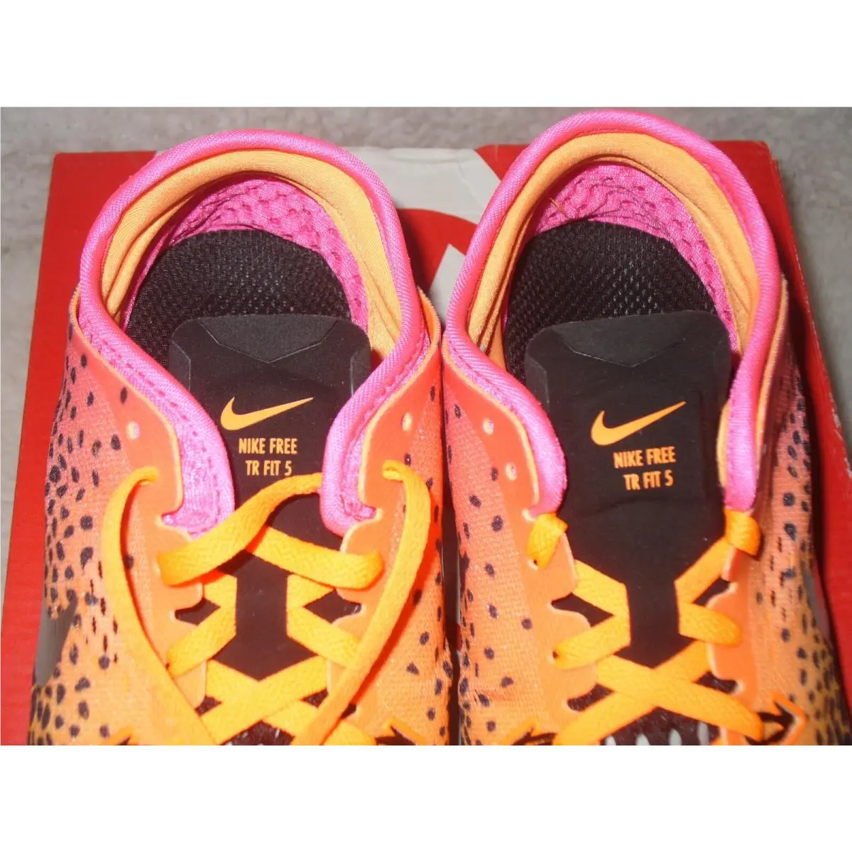 Nike shoes - Nike Free 5.0 5 TR Fit - 704695-011 - Orange/Pink/Charcoal 6