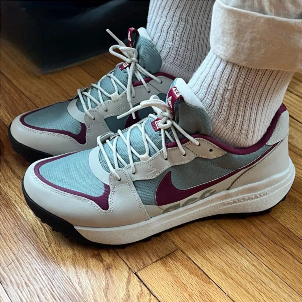 Nike shoes - Nike ACG Lowcate - ACG Lowcate - DX2256-300 - Mica Green Rosewood/Light Bone 7