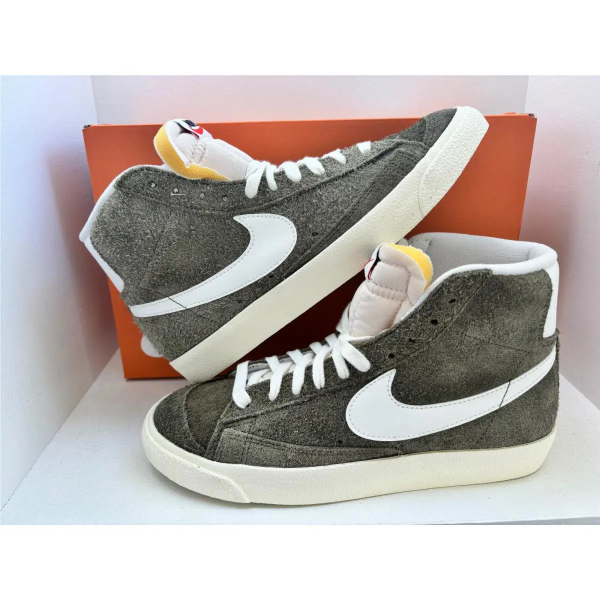 Nike shoes - NIKE BLAZER MID `77 VNTG - DV7006-201 - MEDIUM OLIVE/SAIL-COCONUT MILK 5