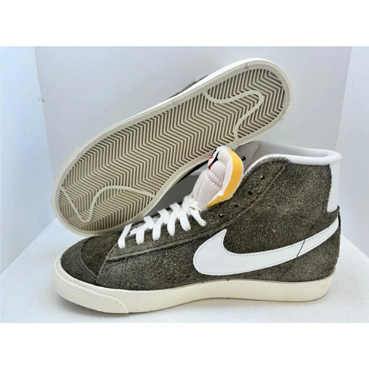 Nike shoes - NIKE BLAZER MID `77 VNTG - DV7006-201 - MEDIUM OLIVE/SAIL-COCONUT MILK 13
