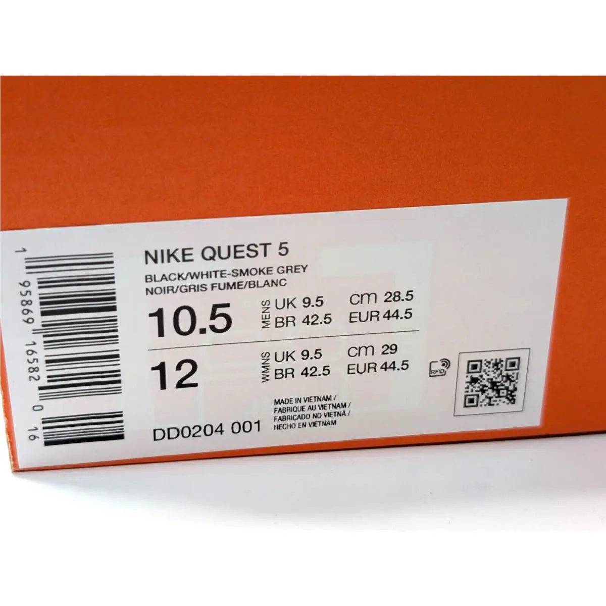Nike shoes - Nike Quest 5 - Quest - DD0204-001 - Black/White/Grey 7