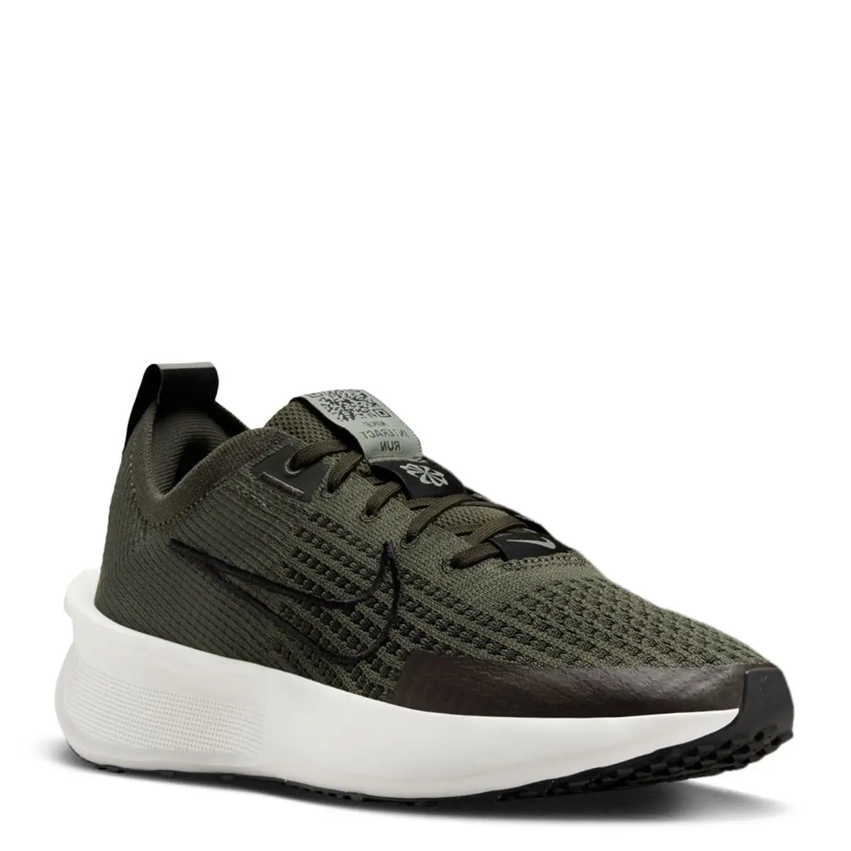 Women`s Nike Interact Run Running Shoe FD2292-300 Cargo Khaki/black-jade Horizo