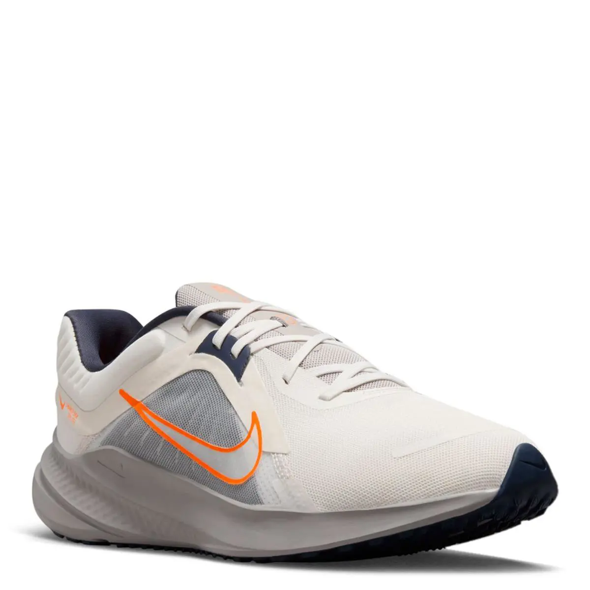 Men`s Nike Quest 5 Running Shoe DD0204-103 Sail/total Orange-thunder Blue Synth - Sail/Total Orange-Thunder Blue