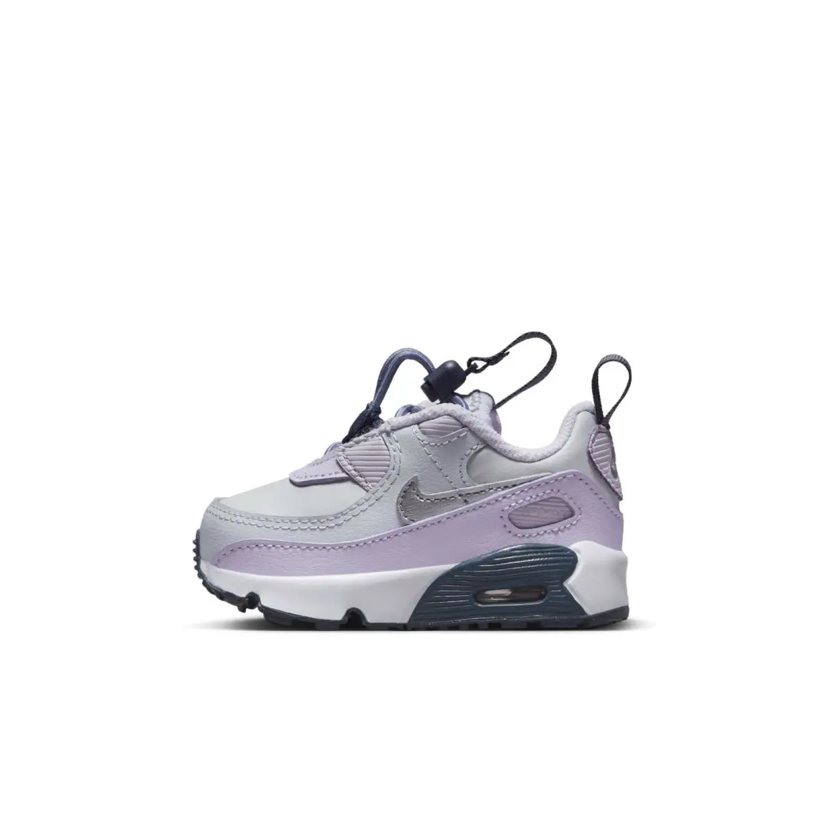 CV0065-005 Toddler Nike Air Max 90 Toggle TD `pure Platinum - Pure Platinum/Violet Frost/Thunder Blue/Metallic Silver