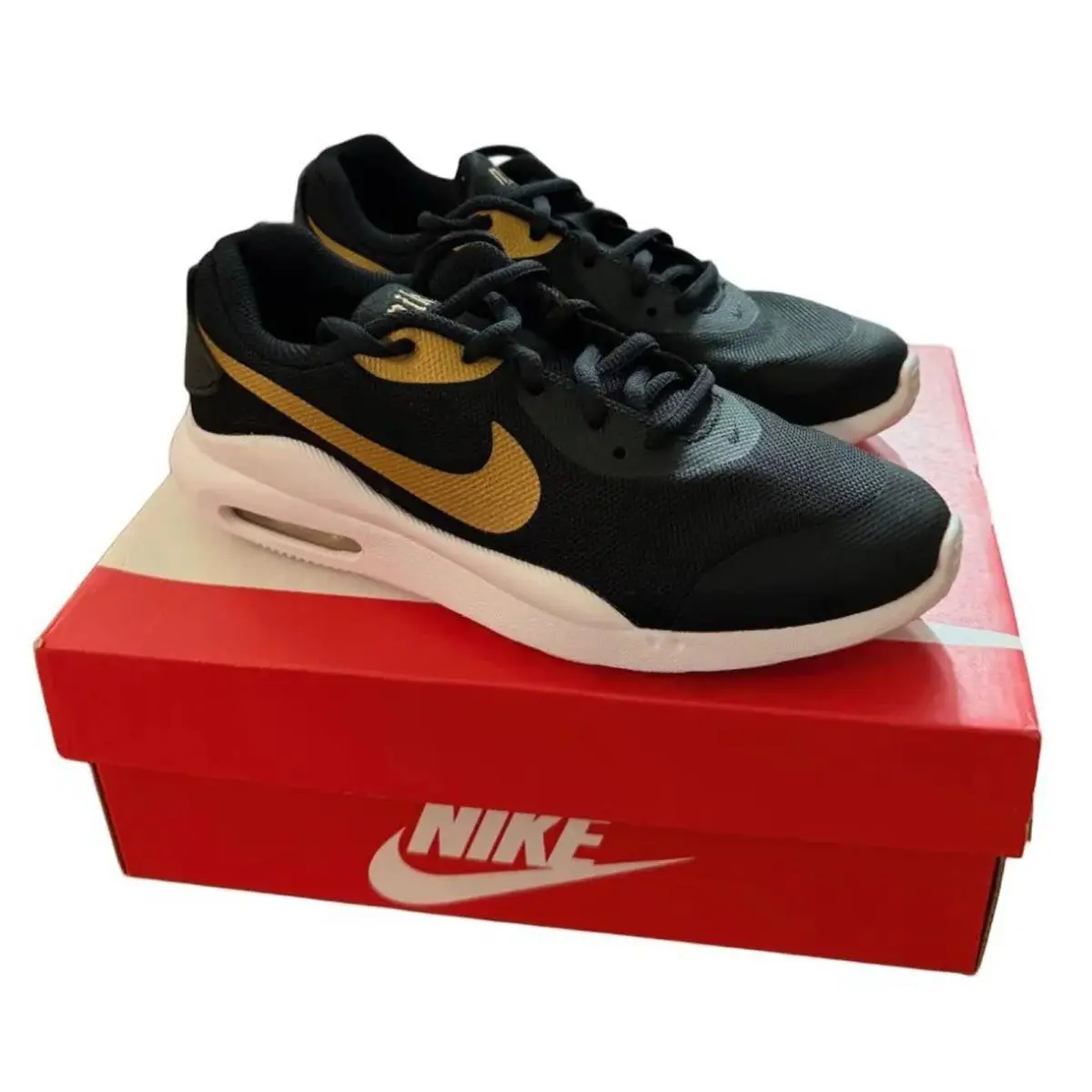 Nike shoes - Nike Air Max Oketo VTB (GS) - AT6656 001 - Black/Metallic Gold-White 3