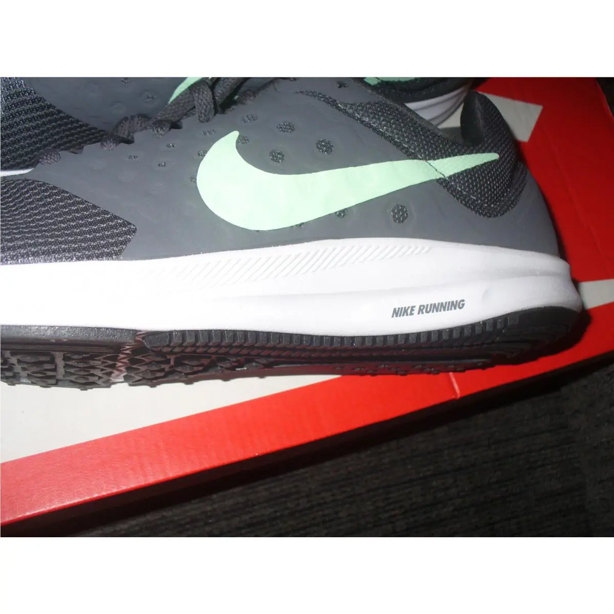 Nike shoes - Nike Women`s Downshifter 7 - Downshifter - 852466-003 - Gray/Lime/White 1