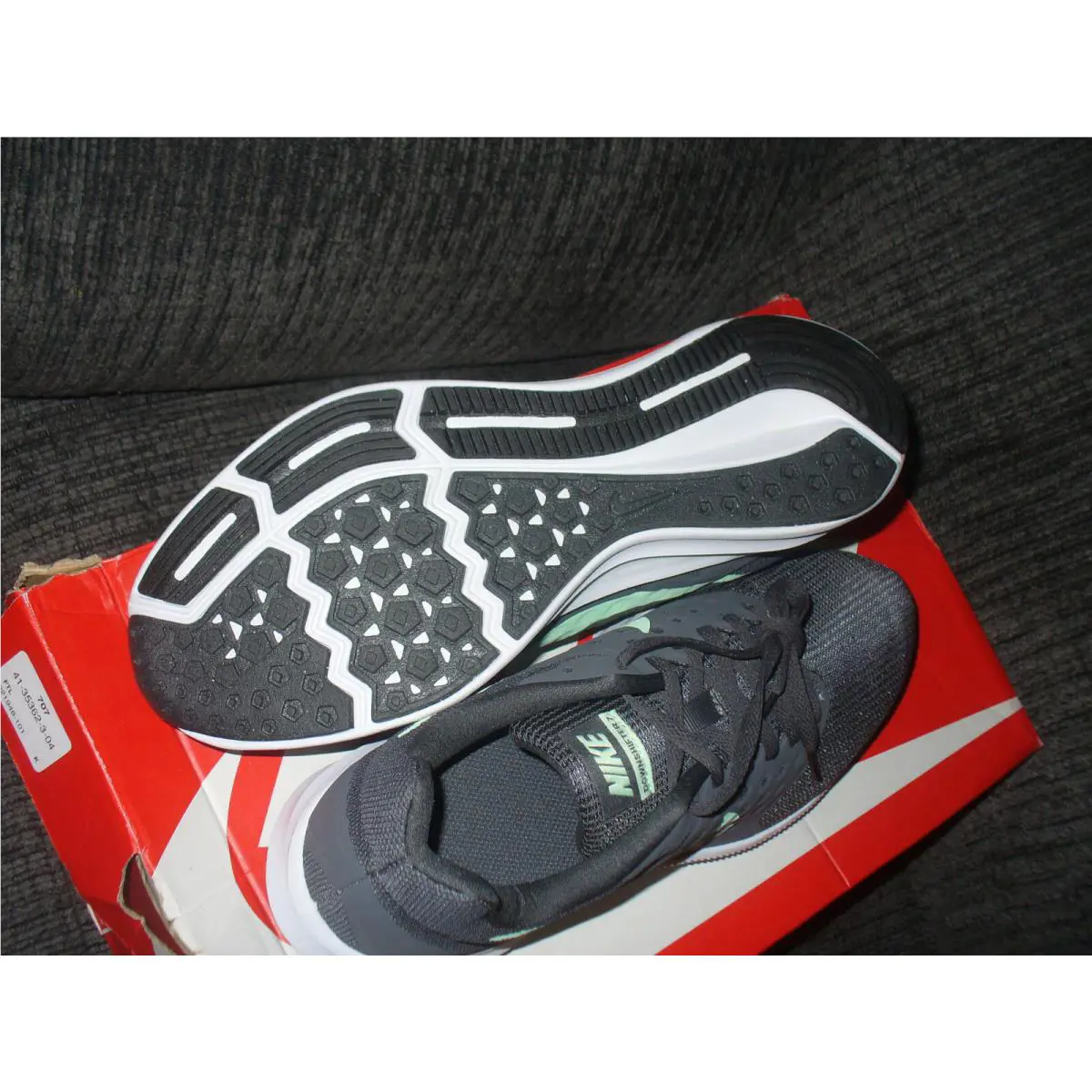 Nike shoes - Nike Women`s Downshifter 7 - Downshifter - 852466-003 - Gray/Lime/White 5