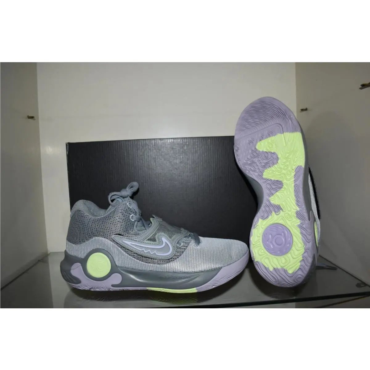 Nike shoes - Nike Adult KD Trey 5 X Basketball Shoes - DD9538 012 - Gray 3