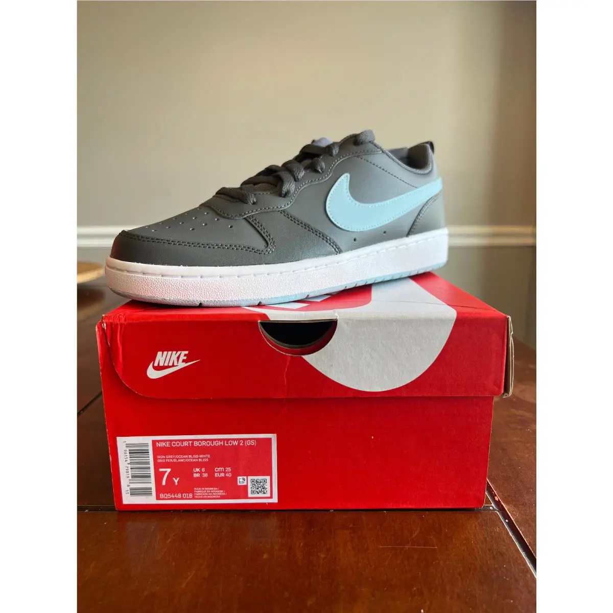 Nike shoes - Nike Court Borough - Court Borough - Gray 0