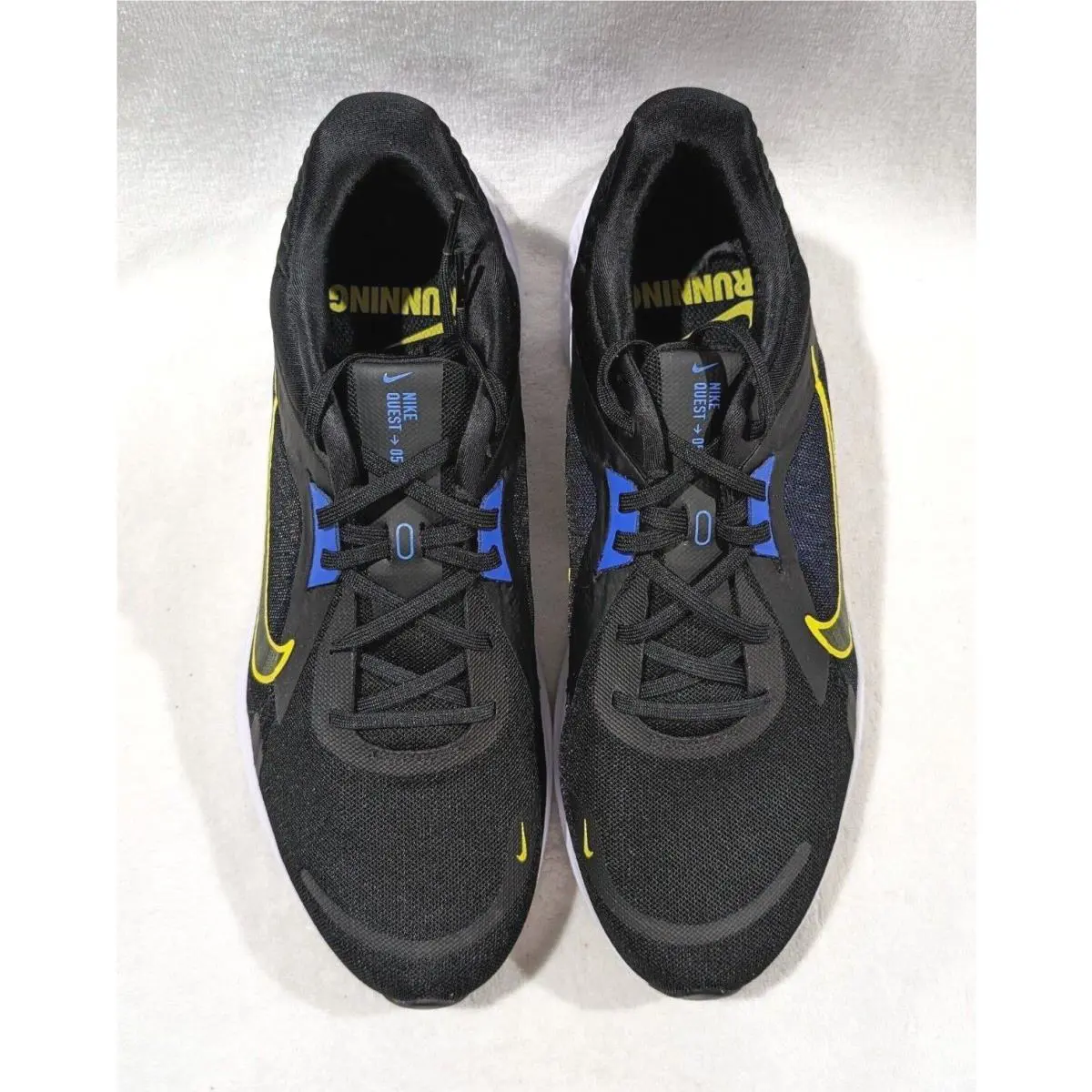Nike shoes - Nike Quest 5 - Quest - DD0204-008 - Black/Yellow/Blue 0