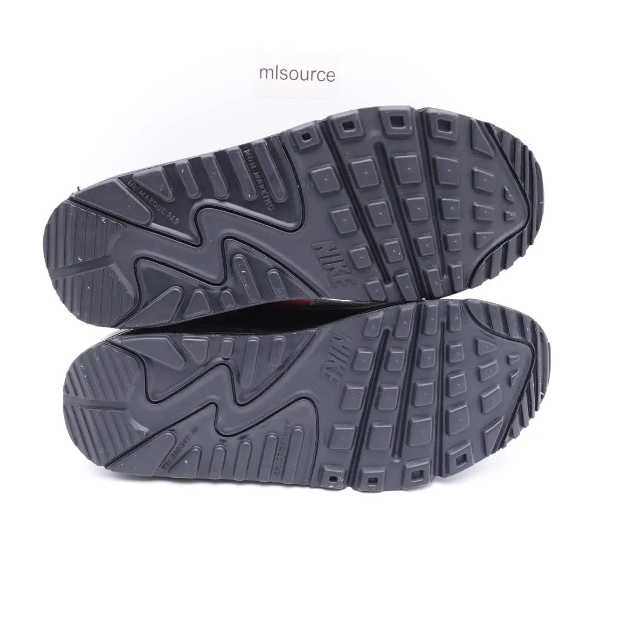 Nike shoes - Nike Air Max 90 - Air Max - FQ2428-001 - Black, Manufacturer: Black/Gym Red/Iron Grey (UPC: 196968825578) 6