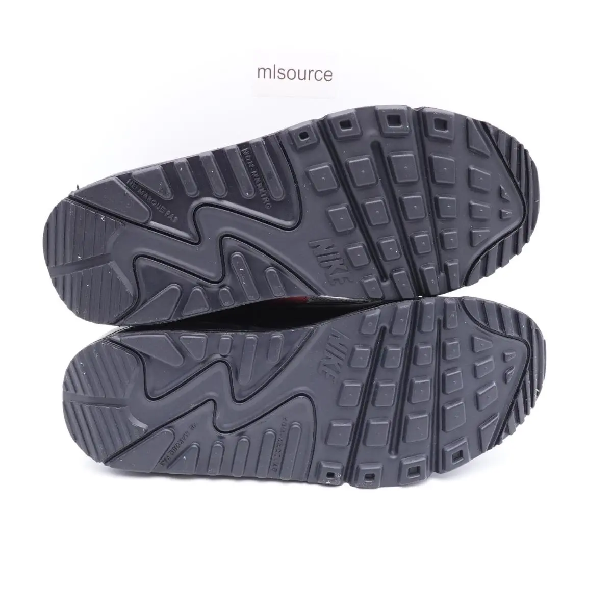 Nike shoes - Nike Air Max 90 - Air Max - FQ2428-001 - Black, Manufacturer: Black/Gym Red/Iron Grey (UPC: 196968825578) 5