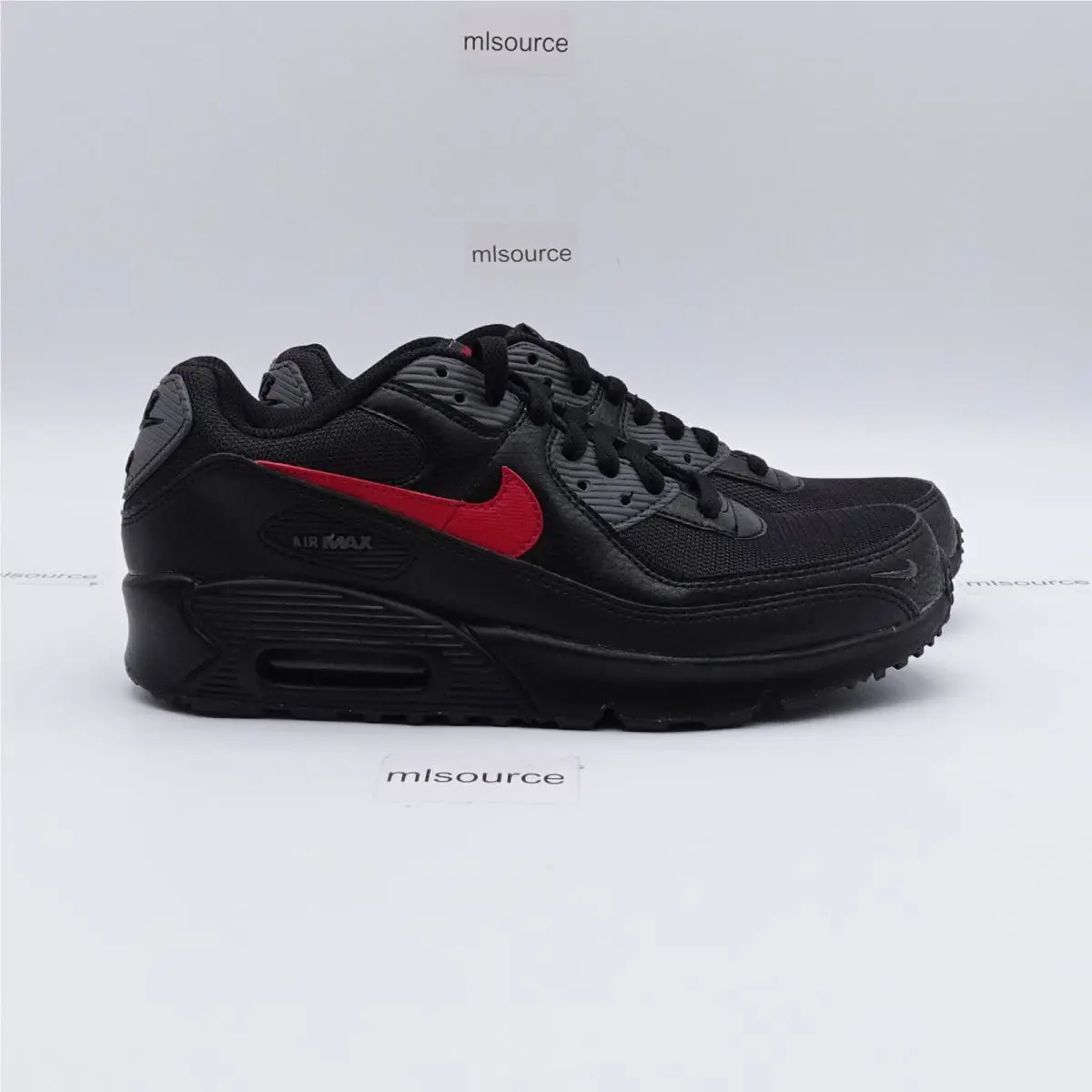 Nike shoes - Nike Air Max 90 - Air Max - FQ2428-001 - Black, Manufacturer: Black/Gym Red/Iron Grey (UPC: 196968825578) 1