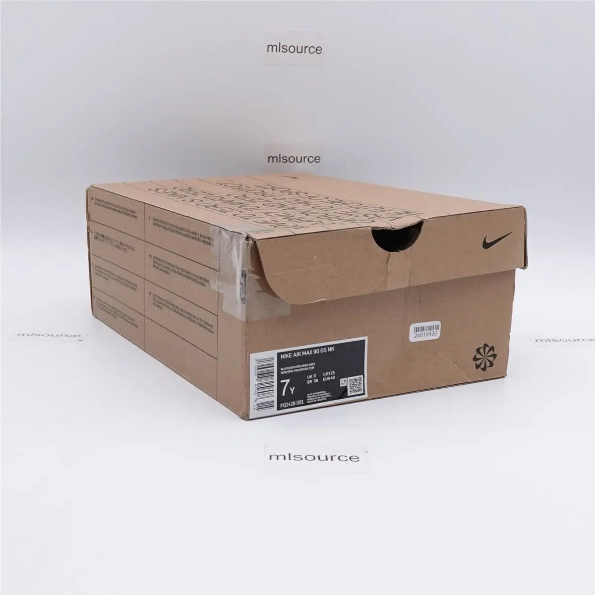 Nike shoes - Nike Air Max 90 - Air Max - FQ2428-001 - Black, Manufacturer: Black/Gym Red/Iron Grey (UPC: 196968825578) 2