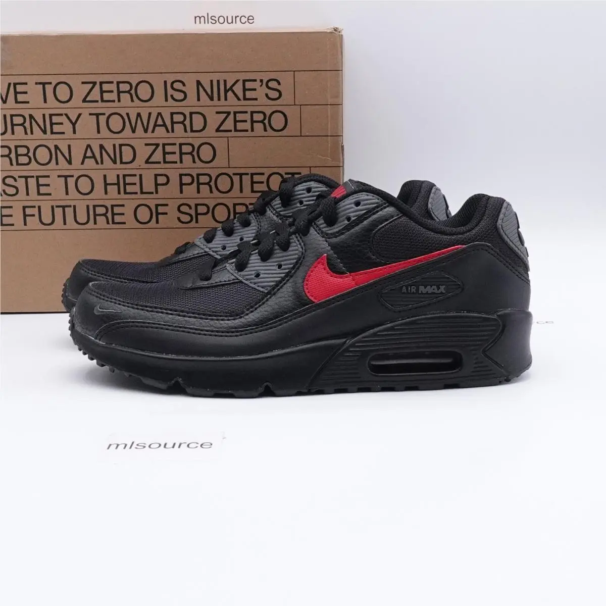 Size 5.5Y Youth / 7 Women`s  Air Max 90 Next Nature Sneaker FQ2428-001 Black by Nike