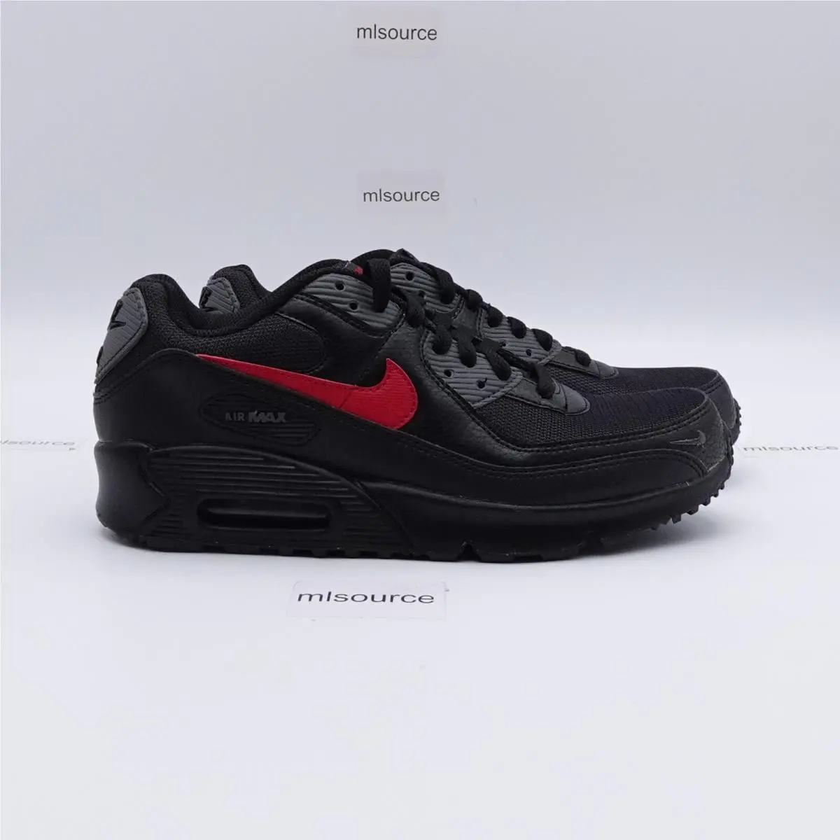 Nike shoes - Nike Air Max 90 - Air Max - FQ2428-001 - Black, Manufacturer: Black/Gym Red/Iron Grey (UPC: 196968825578) 1