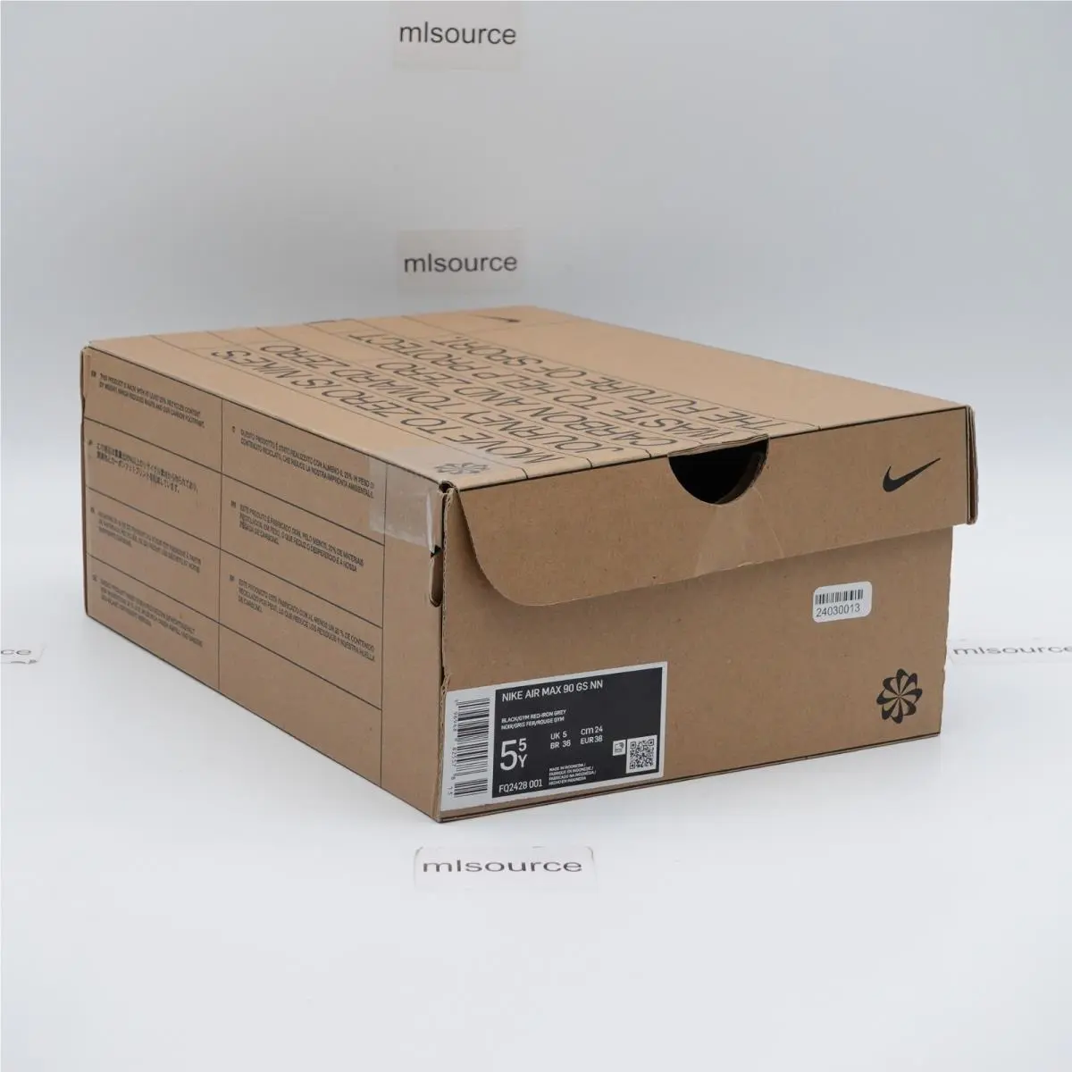 Nike shoes - Nike Air Max 90 - Air Max - FQ2428-001 - Black, Manufacturer: Black/Gym Red/Iron Grey (UPC: 196968825578) 2