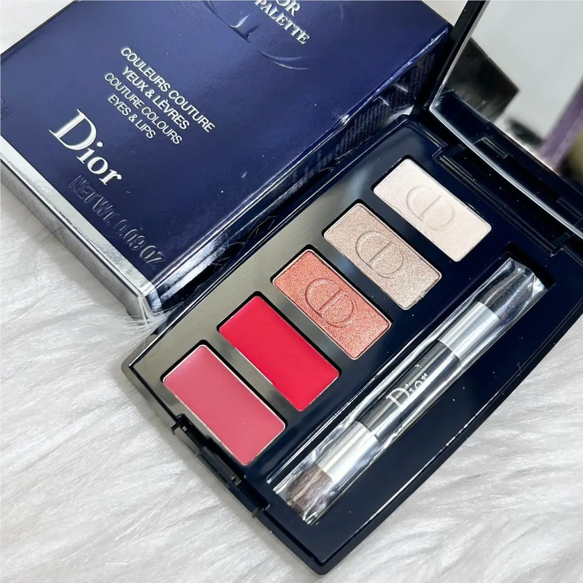 Dior Couture Colours Eyes Lips Palette Mini Size 0.09 OZ/2.75 G Rare