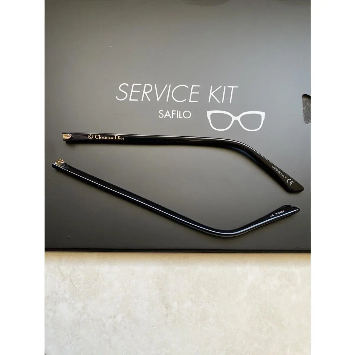 Christian Dior Montaigne Sunglasses Replacement Temples Arm Black/gold