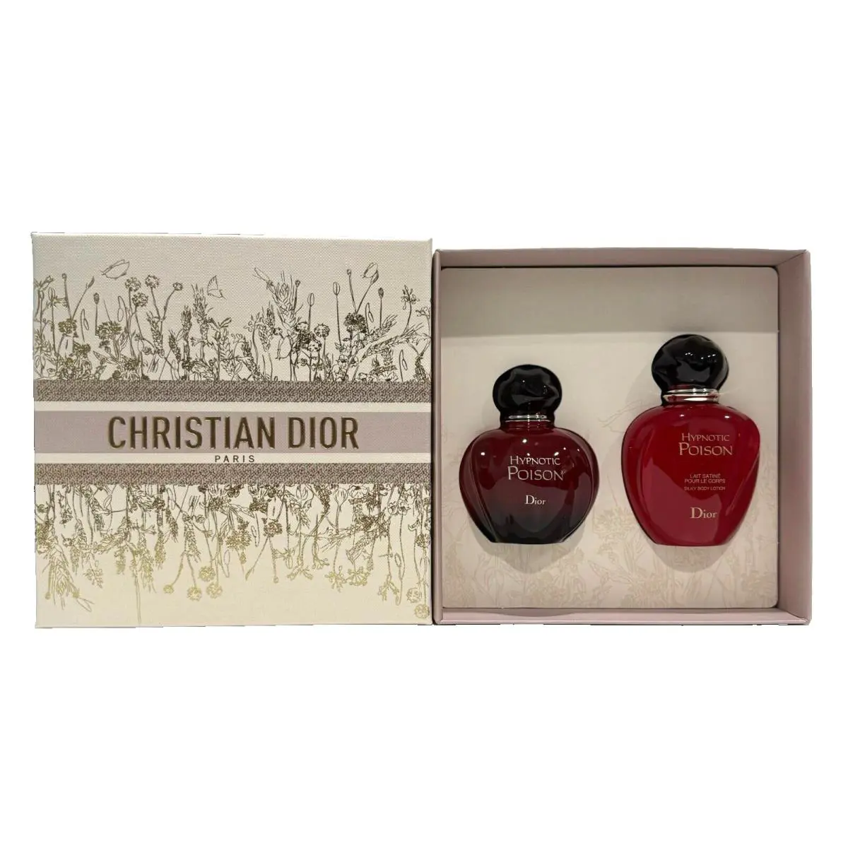 Christian  Hypnotic Poison Gift Set For Women 1.7 oz Edt Spray Body Lotion by Dior