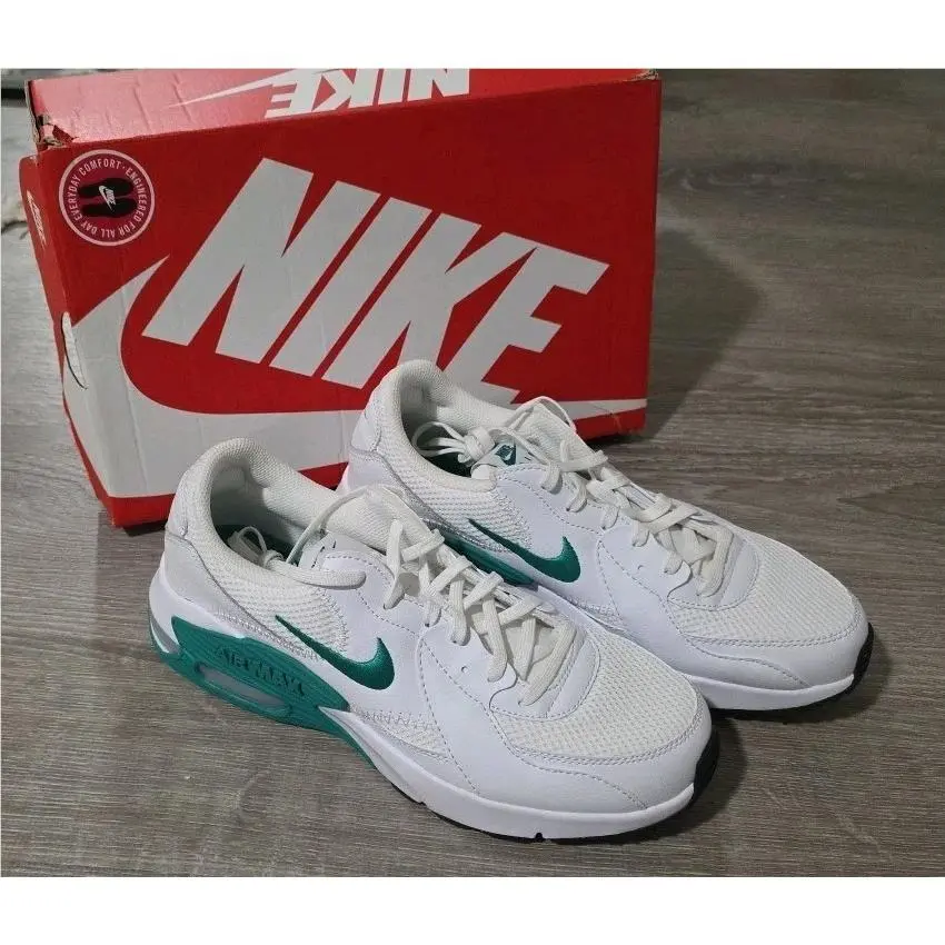Nike Air Max Excee Shoes White/neptune CD5432-123 Women`s Size 10 Sneakers - Green, White