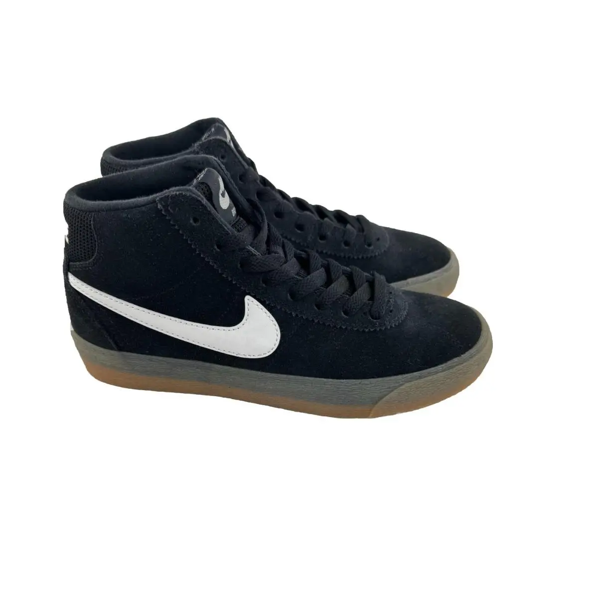 Nike SB Zoom Bruin High Black Gum Skate Shoes Men 4.5 / Women 6