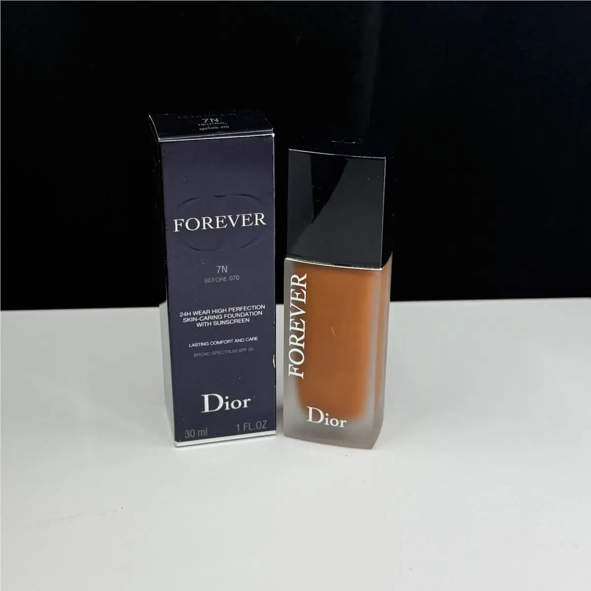 Dior Forever Skin Glow Lasting Hydration Spf 35 7N Neutral Foundation 1 oz