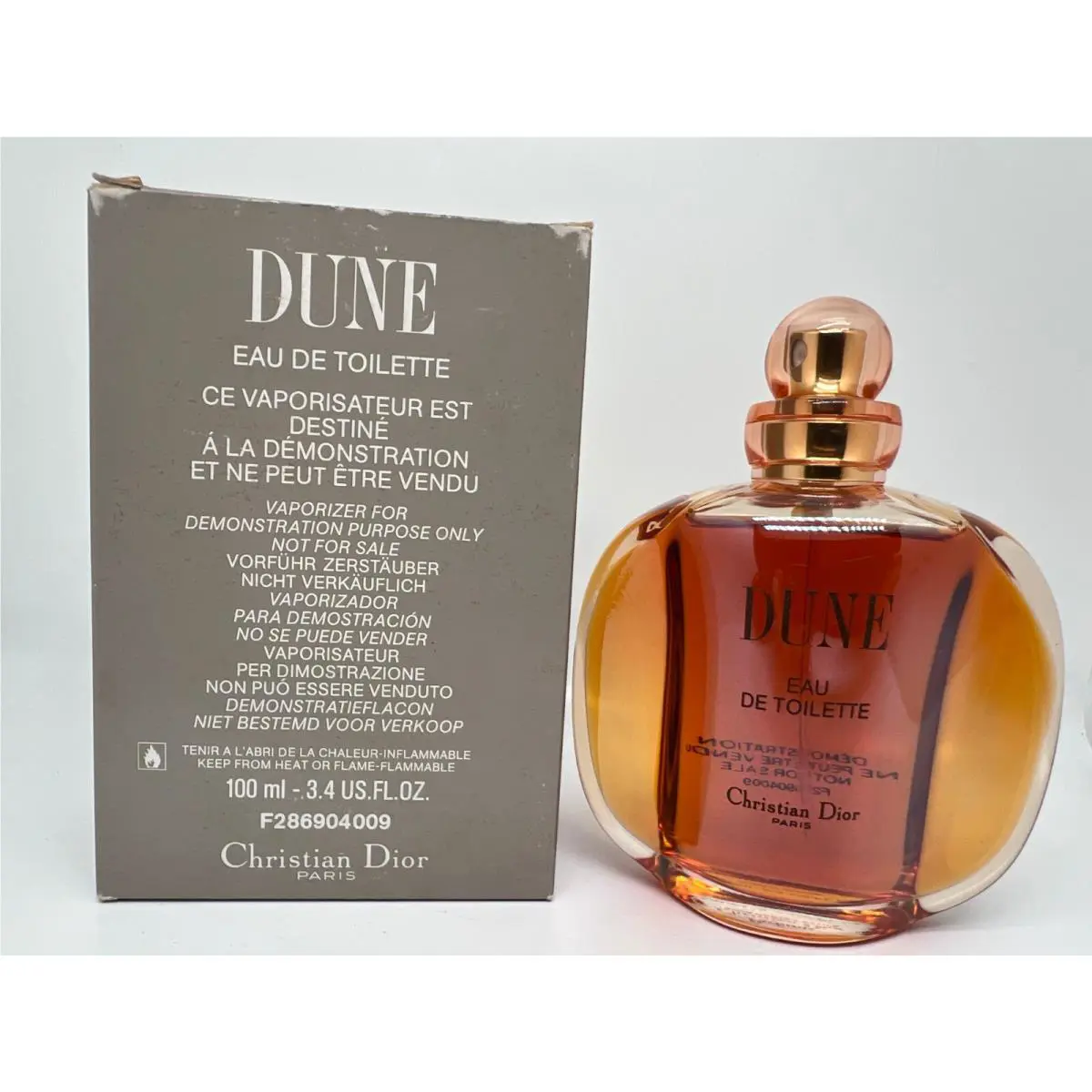 Vintage Dune Women by Christian  3.4 FL oz / 100 ML Edt Spray Tester Box by Dior