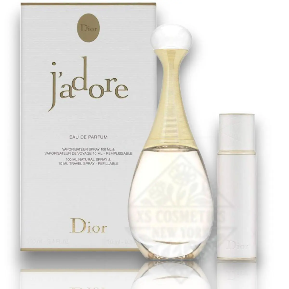 J`adore by Dior Set 2 Pc`s 3.4 OZ 0.34 OZ Eau DE Parfum Box