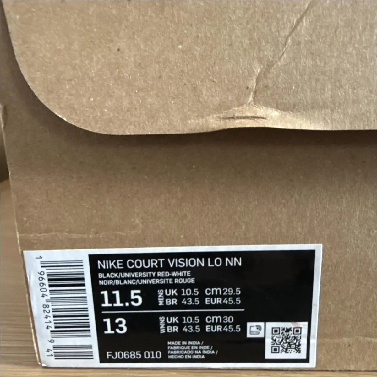 Nike shoes - Court Vision Lo NN - Court Vision - FJ0685-010 - Black (UPC: 196604824149) 4