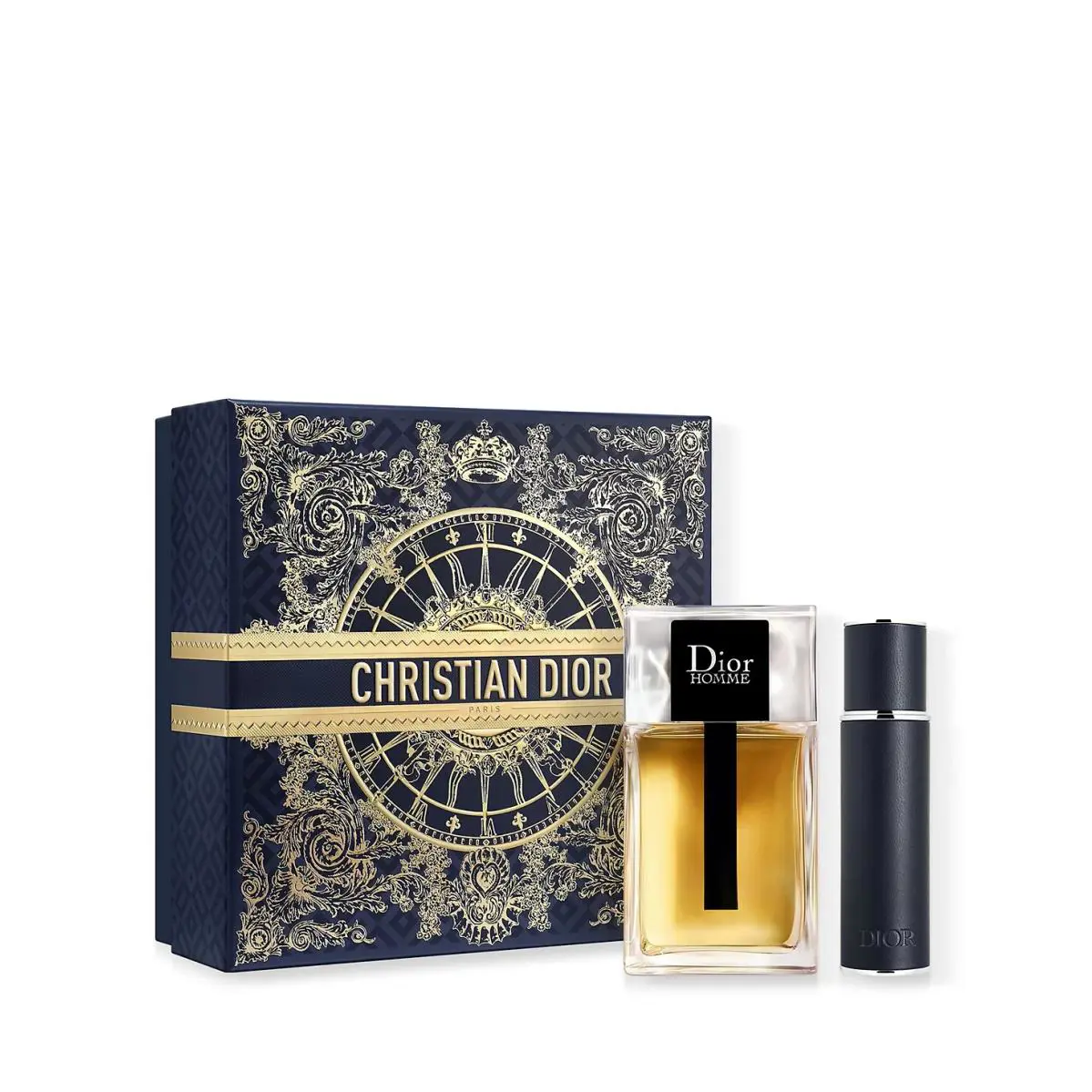 Dior Homme Set by C. Dior 3.4 oz Eau de Toilette Spray + Travel Spray