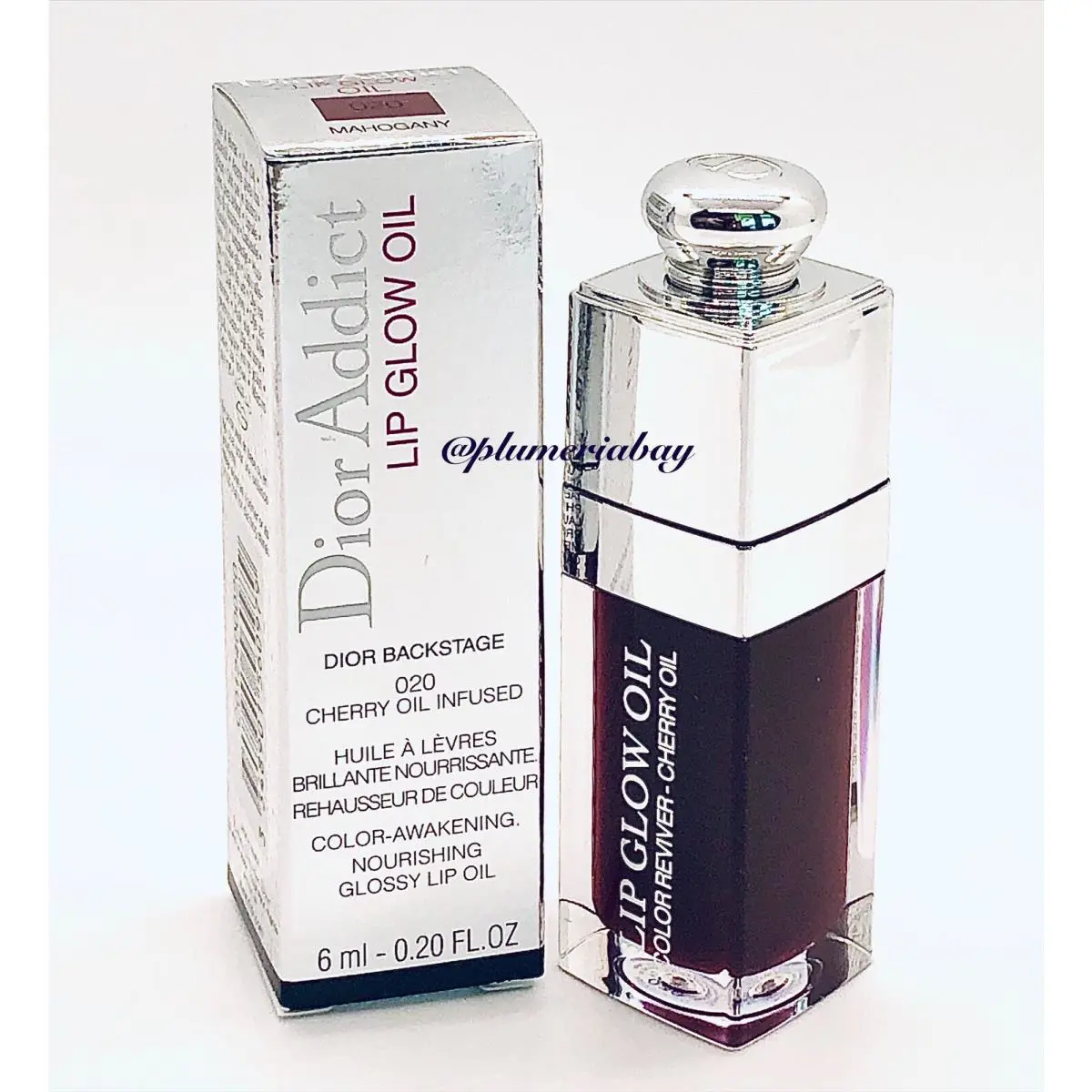 Dior Addict Lip Glow Oil 020 Mahogany Full Size 6mL 0.2oz