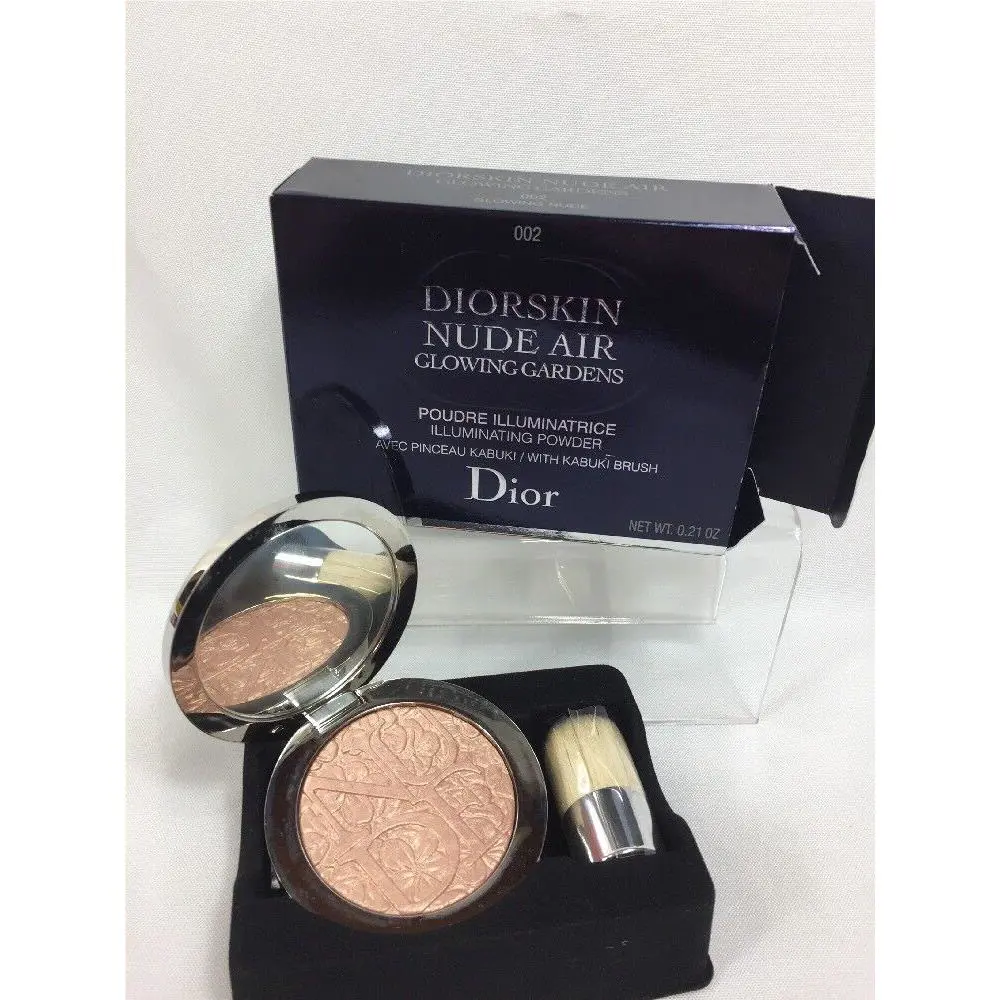 Nude 002 Glowing Gardens Illuminating Powder Glowing 002 Highlighter by Dior