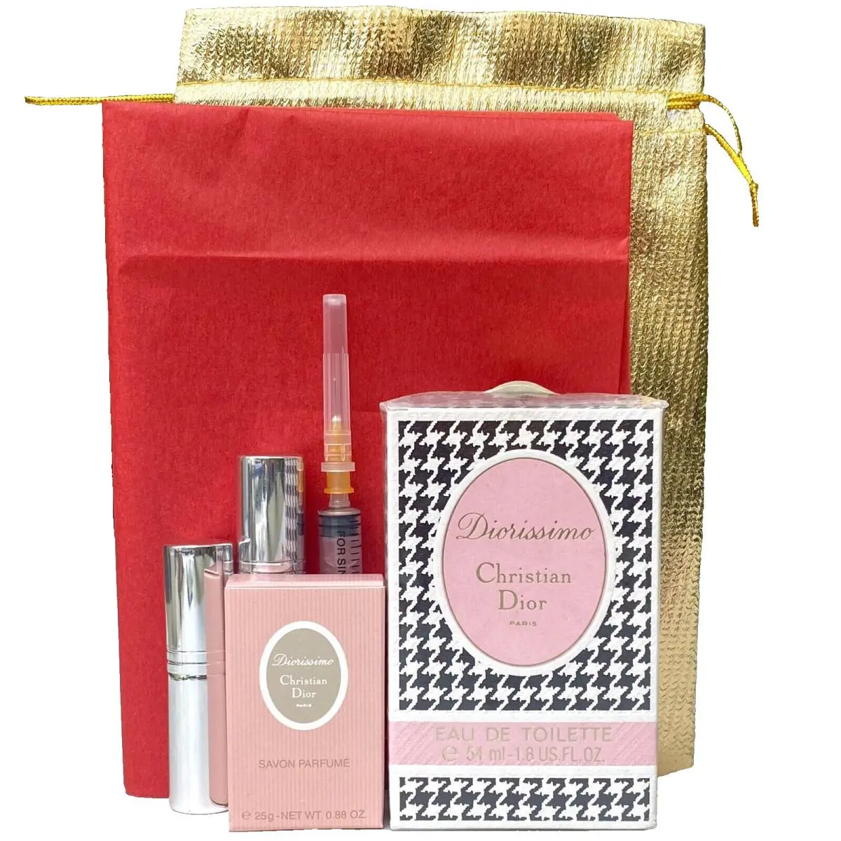 Vintage Diorissimo Christian Dior Edt 1.8oz Perfume + Mini Soap Gift Set
