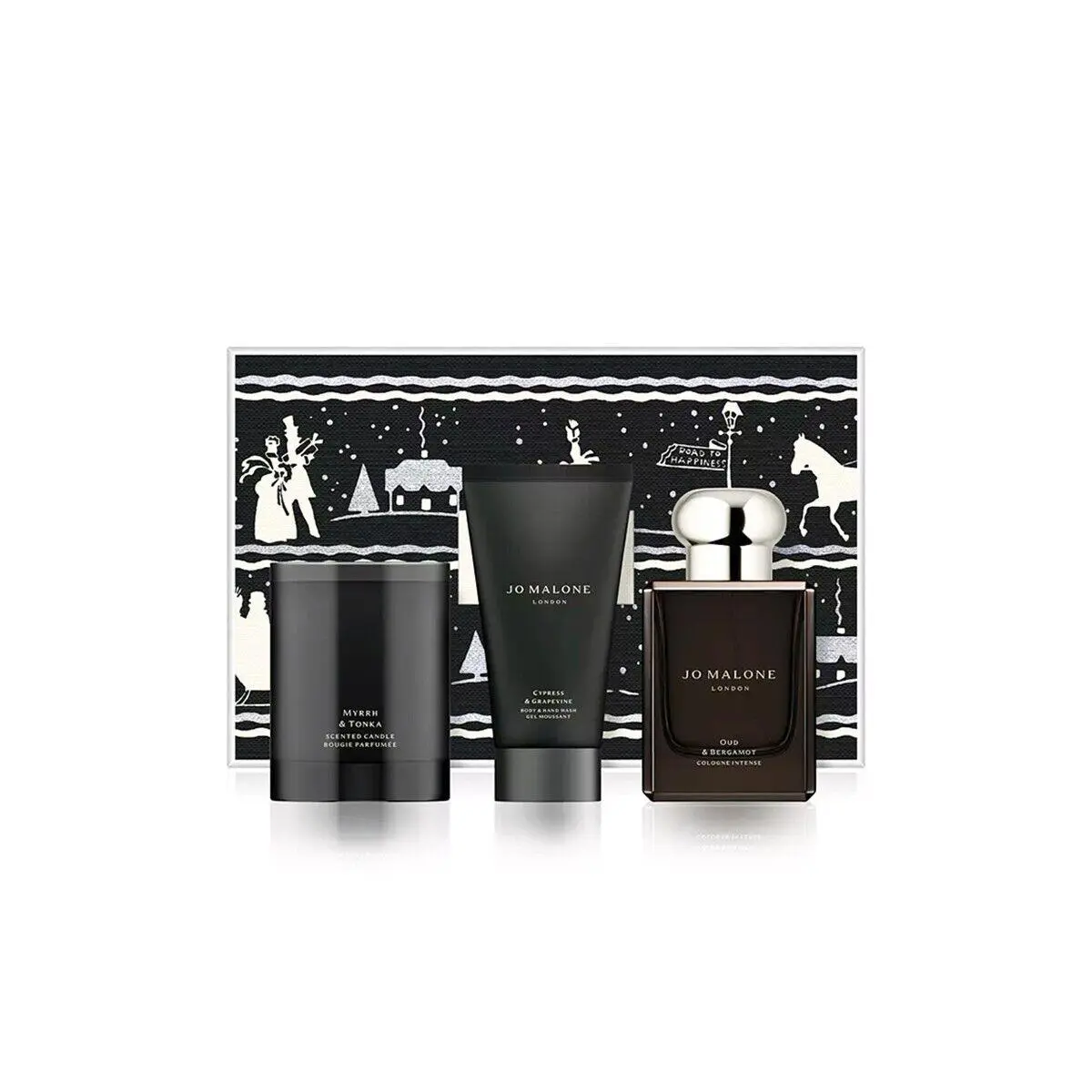 Cologne Intense Trio - Oud Bergamot Cologne Myrrh Tonka Candle + by Jo Malone