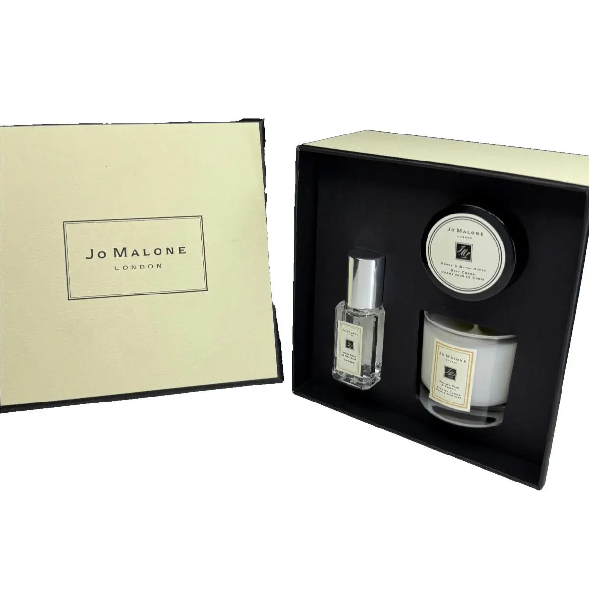 Jo Malone Mini 3 Piece Luxuries Set Cream Candle Cologne