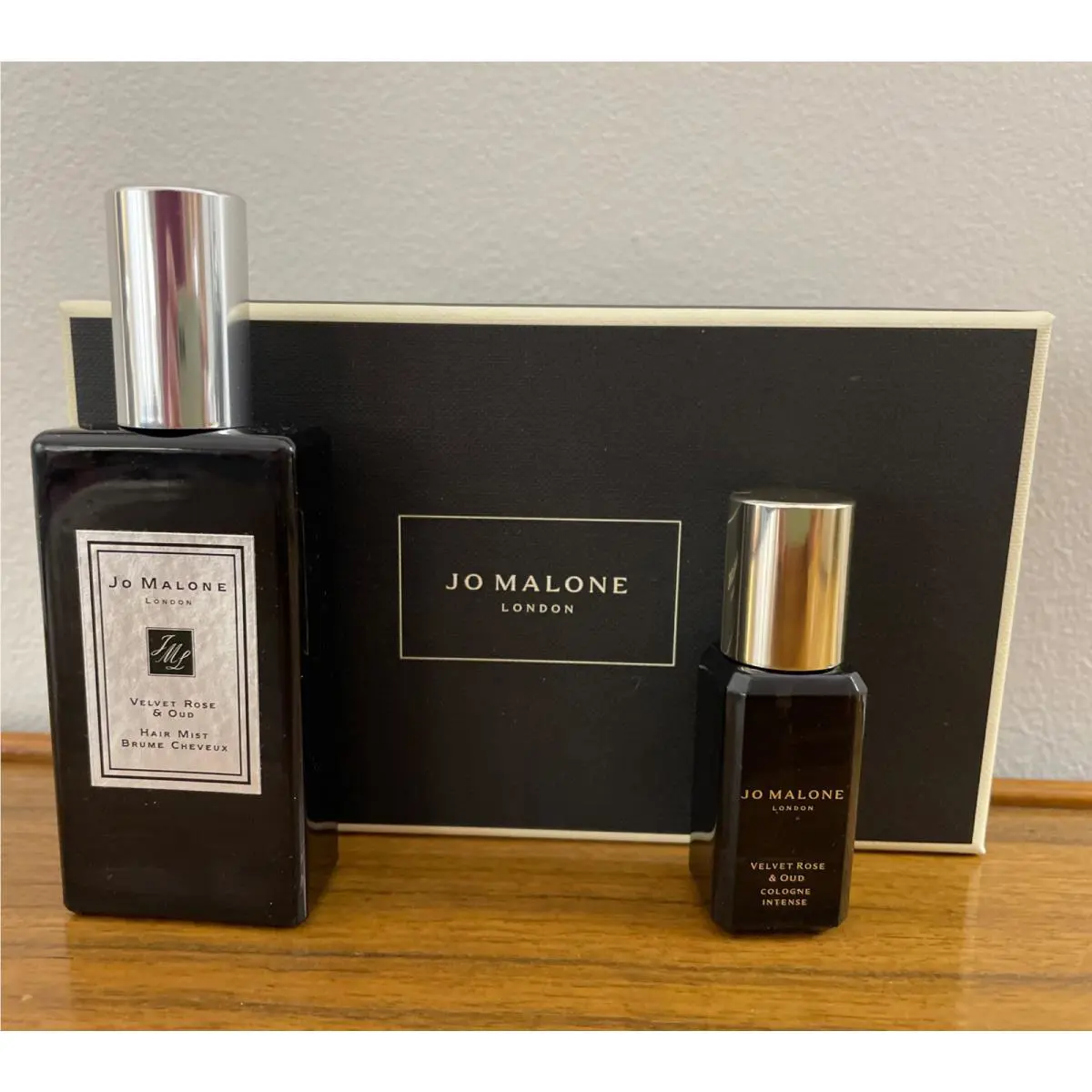 Jo Malone Velvet Rose Oud Hair Mist 30ml + Cologne Intense 9ml Travel