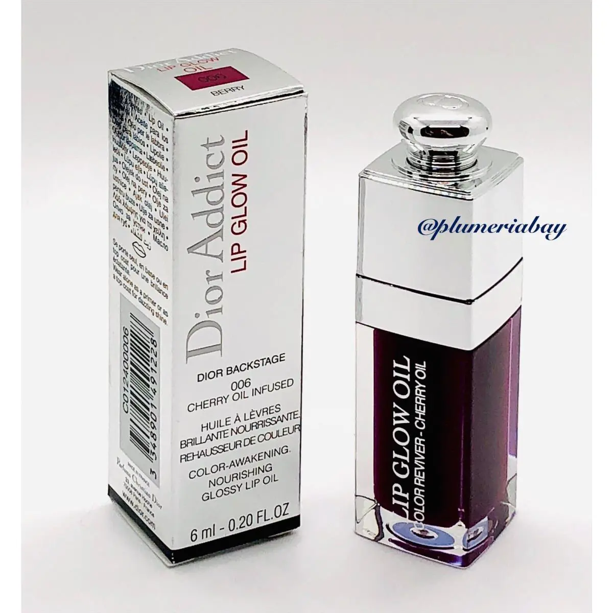 Dior Addict Lip Glow Oil 006 Berry Full Size 6mL 0.2oz