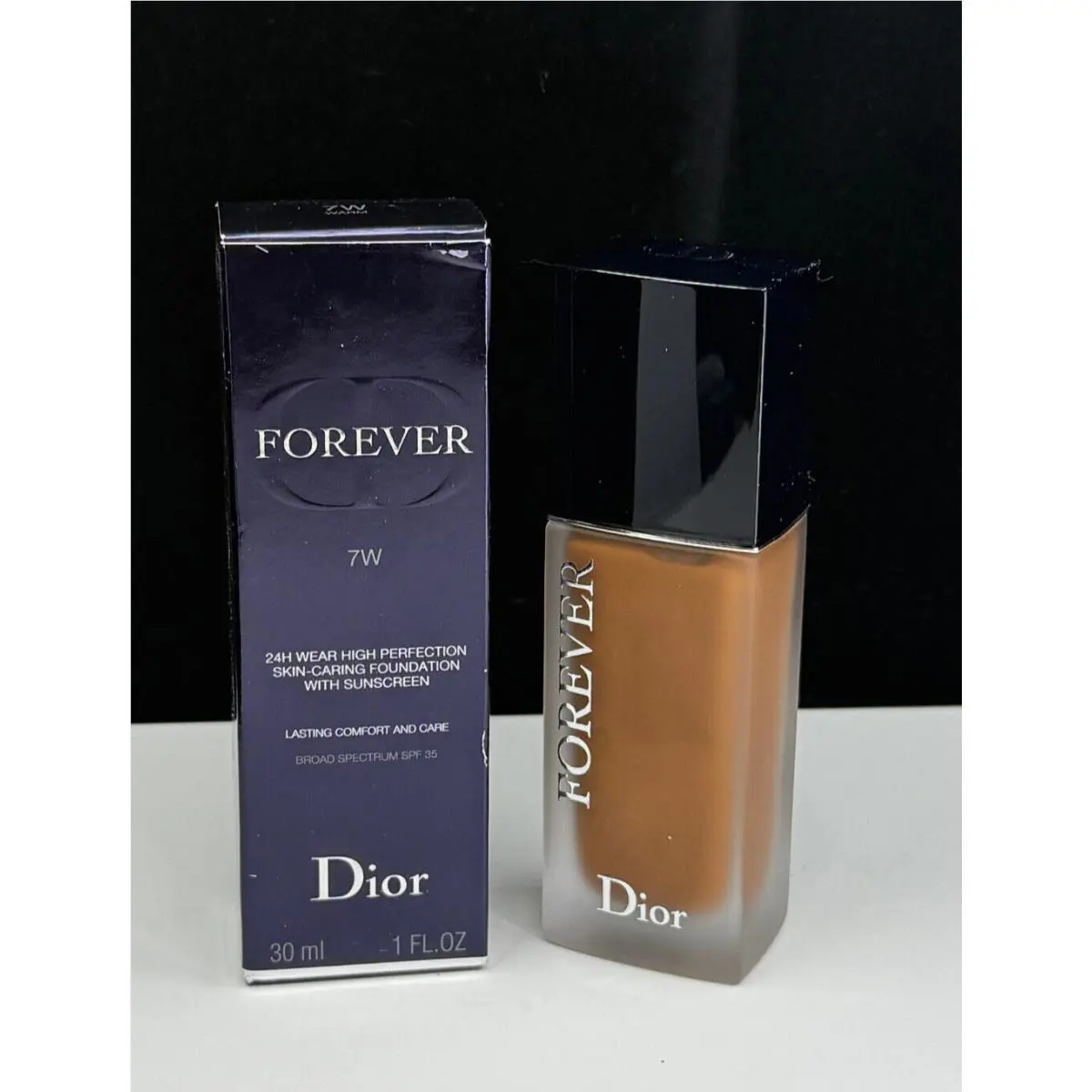 Dior Forever Skin Glow Lasting Hydration Spf 35 7W Warm Foundation 1 oz