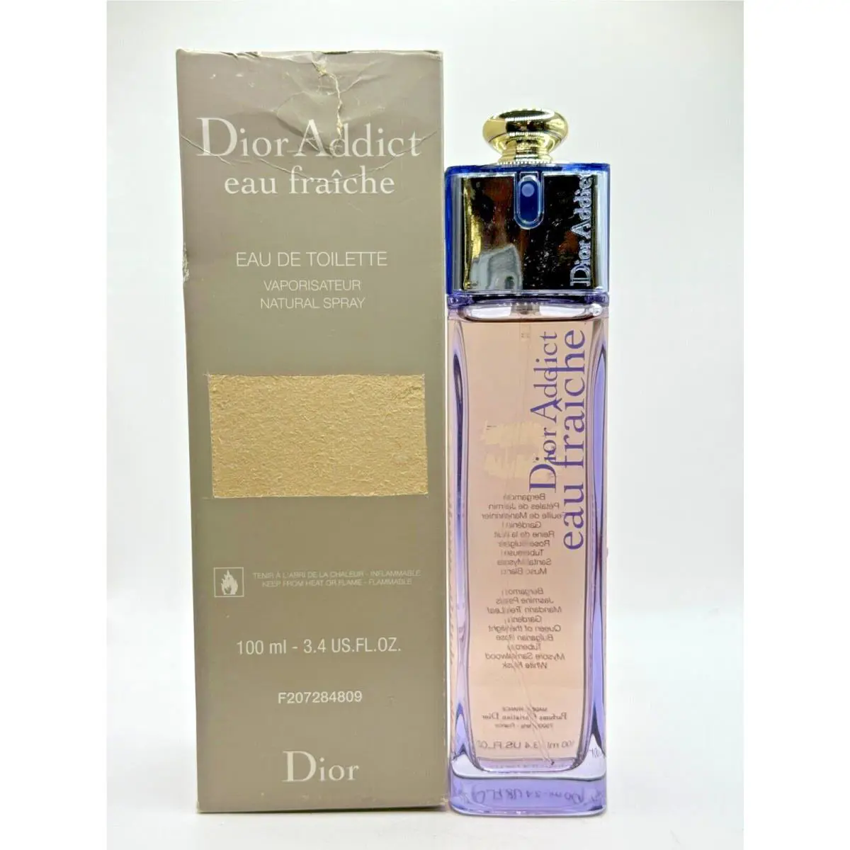 Addict Eau Fraiche BY Christian  100ML Edt Vintage Spray by Dior