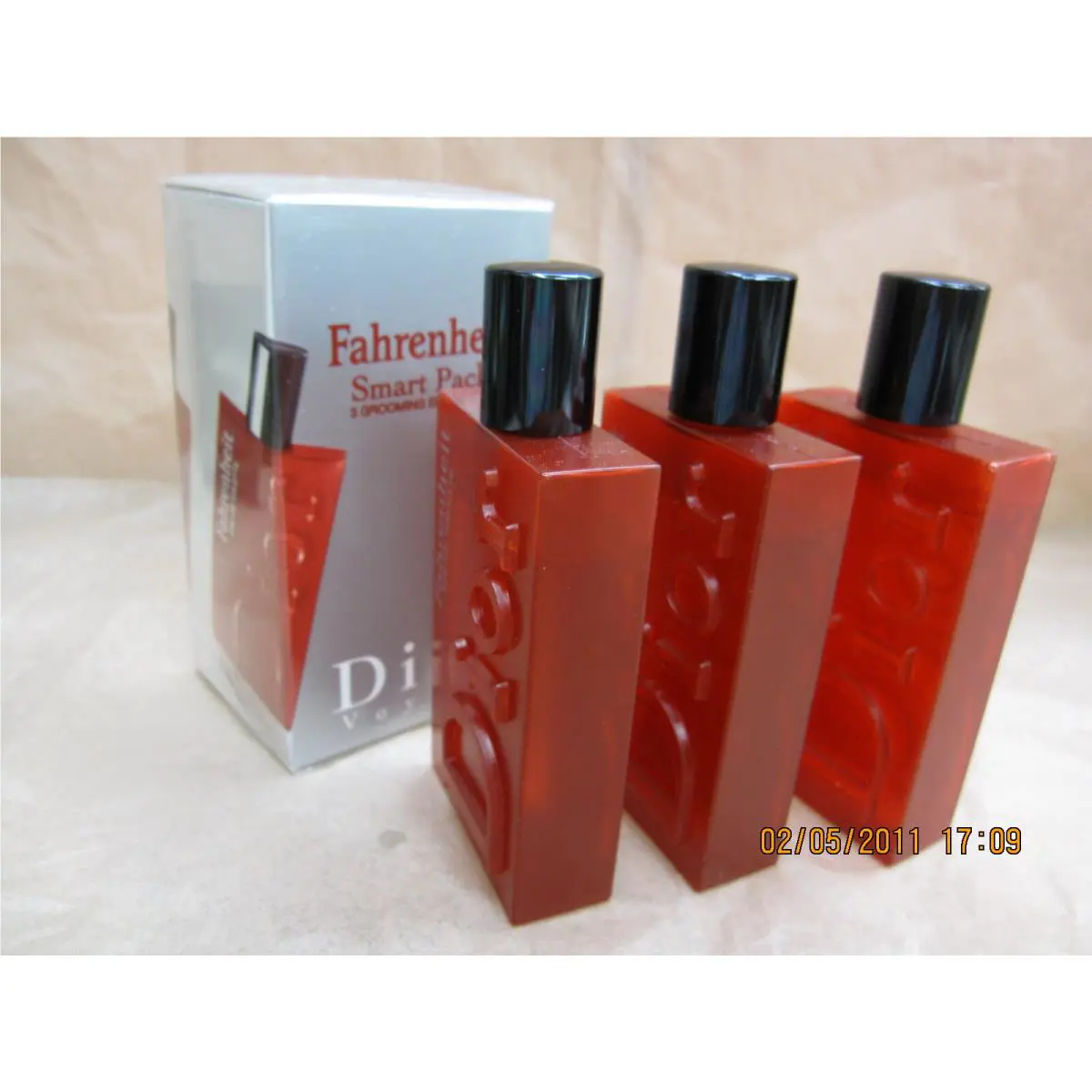 Dior Voyage Fahrenheit Smart Pack 3 Grooming Essentials : 1.7 oz Size Each Item