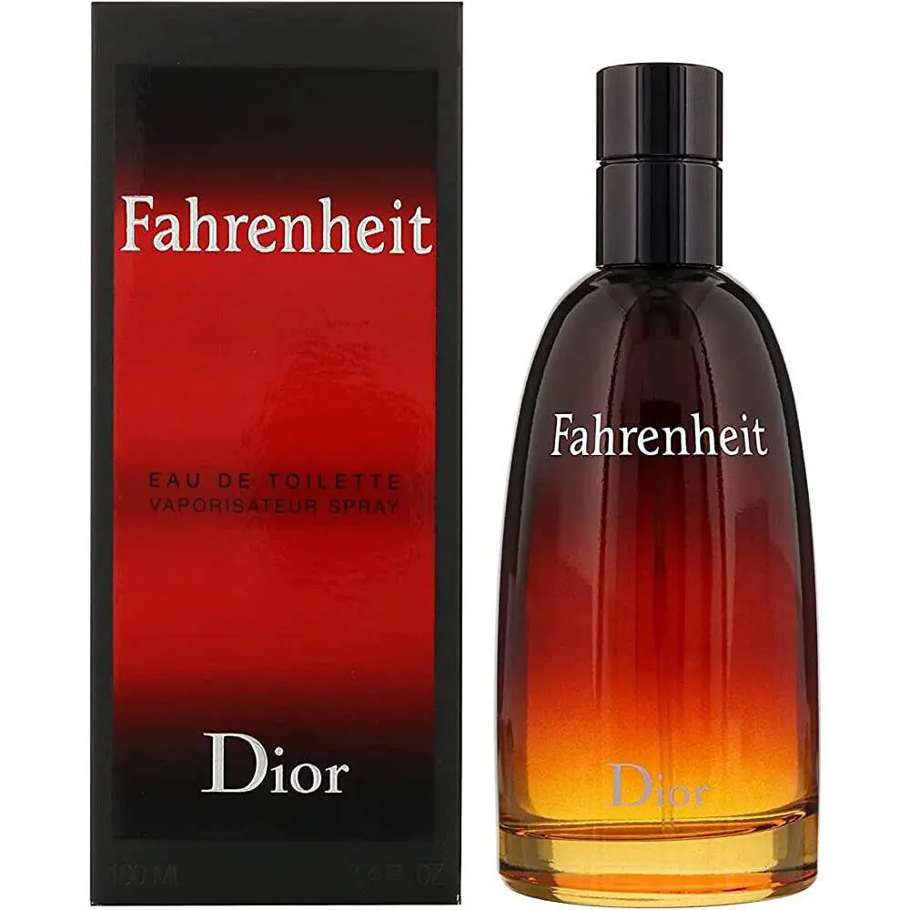Fahrenheit Christian  Men 3.4 oz 100 ml Eau De Toilette Spray by Dior