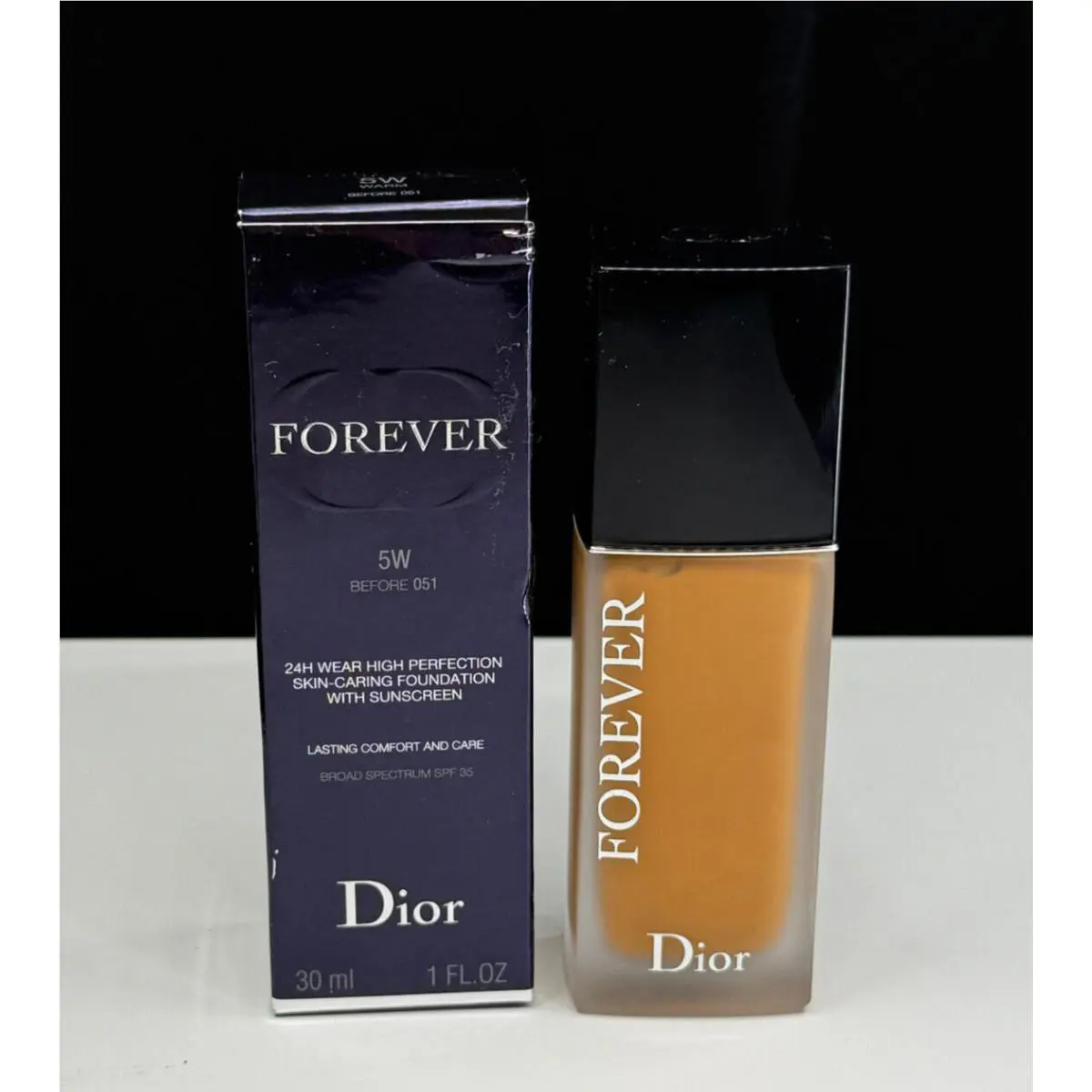 Dior Forever Skin Glow Lasting Hydration Spf 35 5W Warm Foundation 1 oz