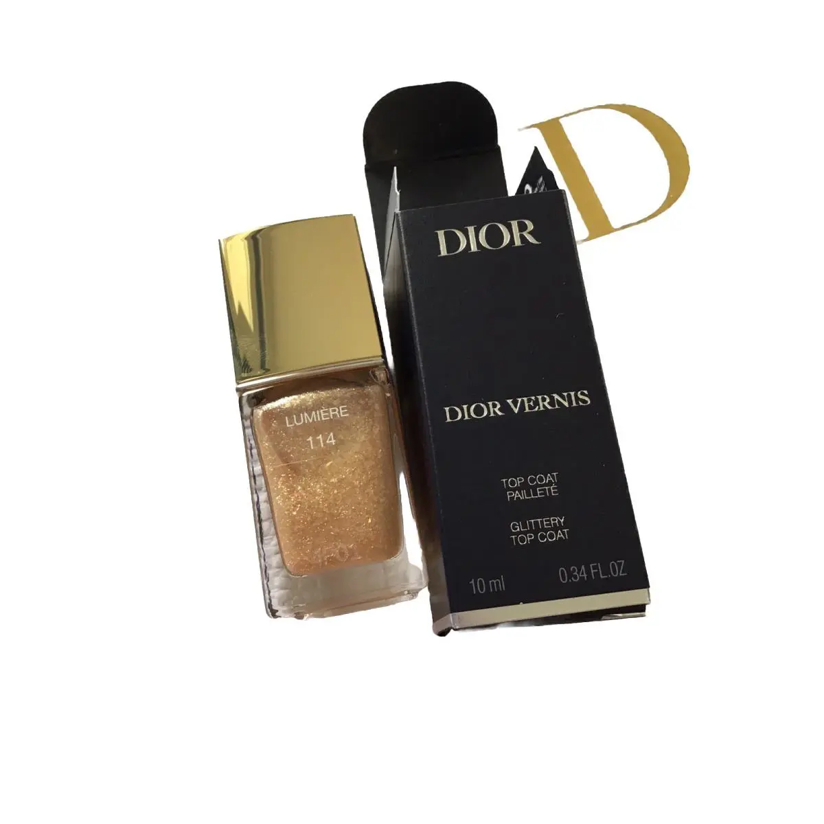 Vernis Limited Holiday Nail Glittery Top Coat Lumiere 114 by Dior